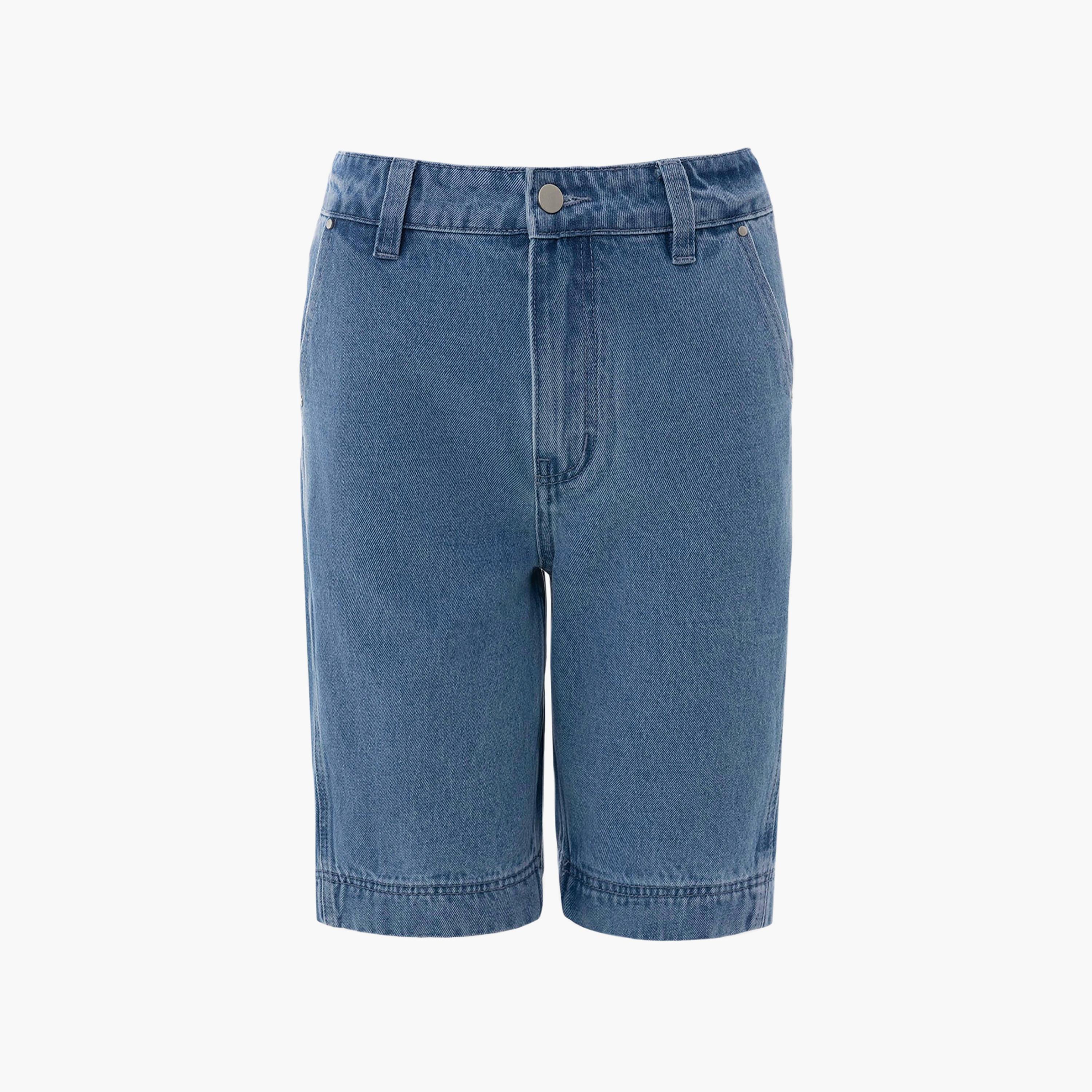 شورت برمودا جينز قطن أزرق للنساء من ليتشي-women-clothing-bottoms-shorts-image-5
