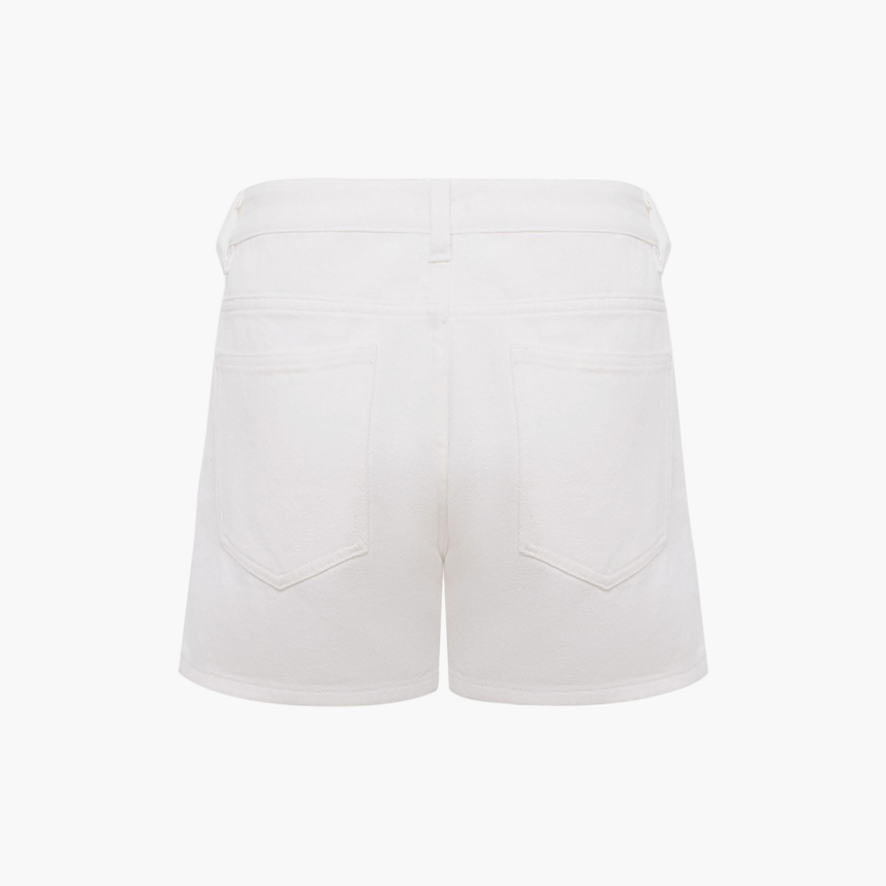 شورت جينز قطن أبيض للنساء من ليتشي-women-clothing-bottoms-shorts-image-6