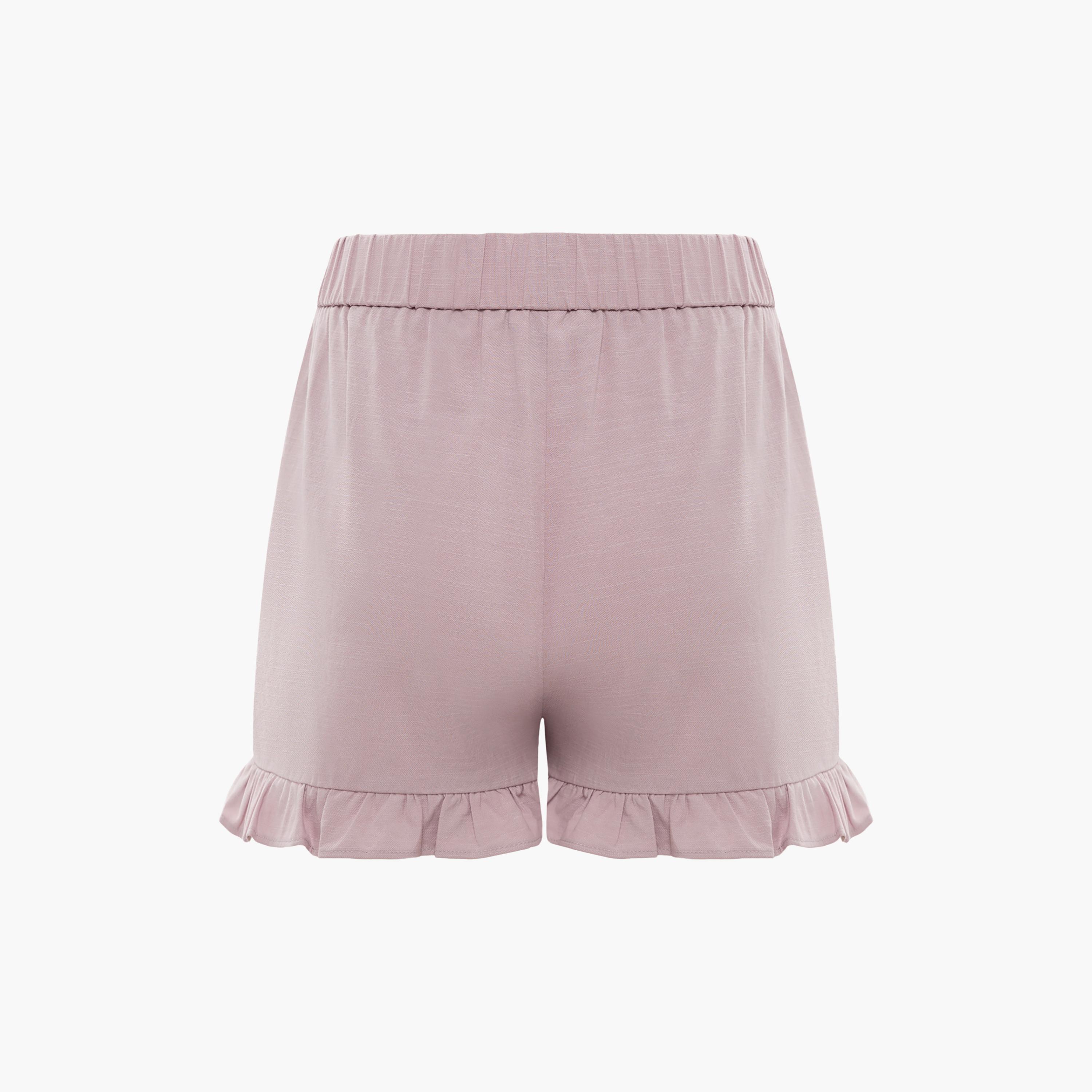Lichi Pink Women's Shorts-women-clothing-bottoms-shorts-image-6