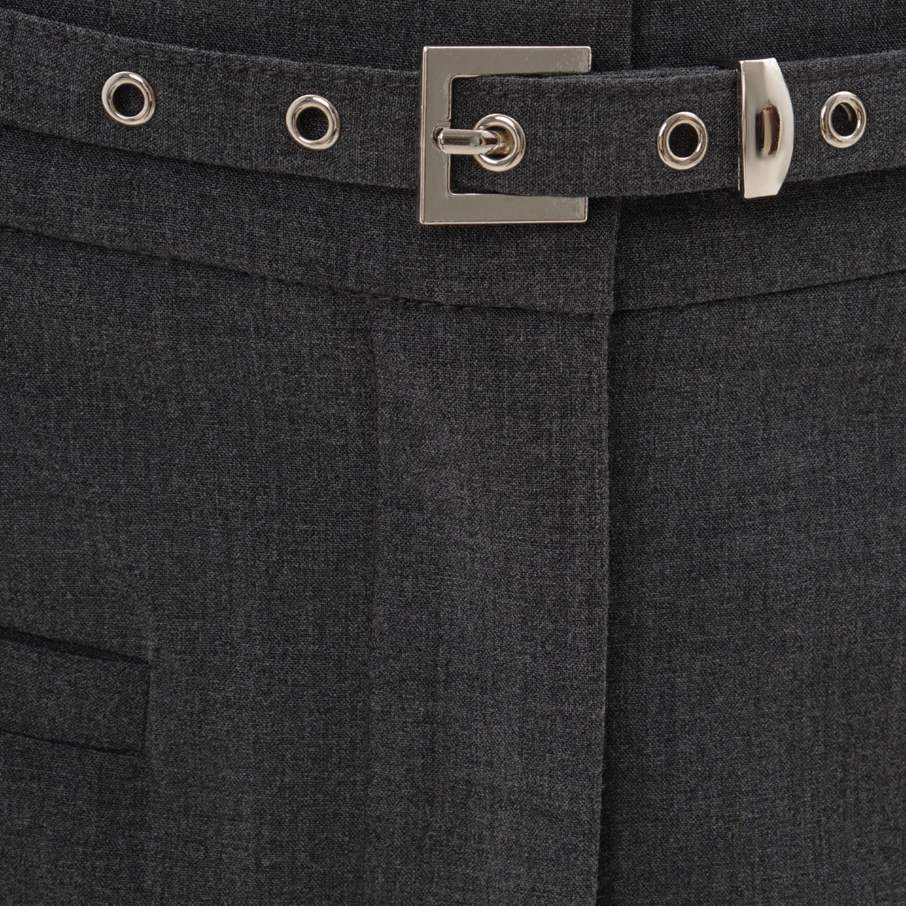 Lichi Grey Pencil Women's Knee Length Skirt-women-clothing-bottoms-skirts-image-4