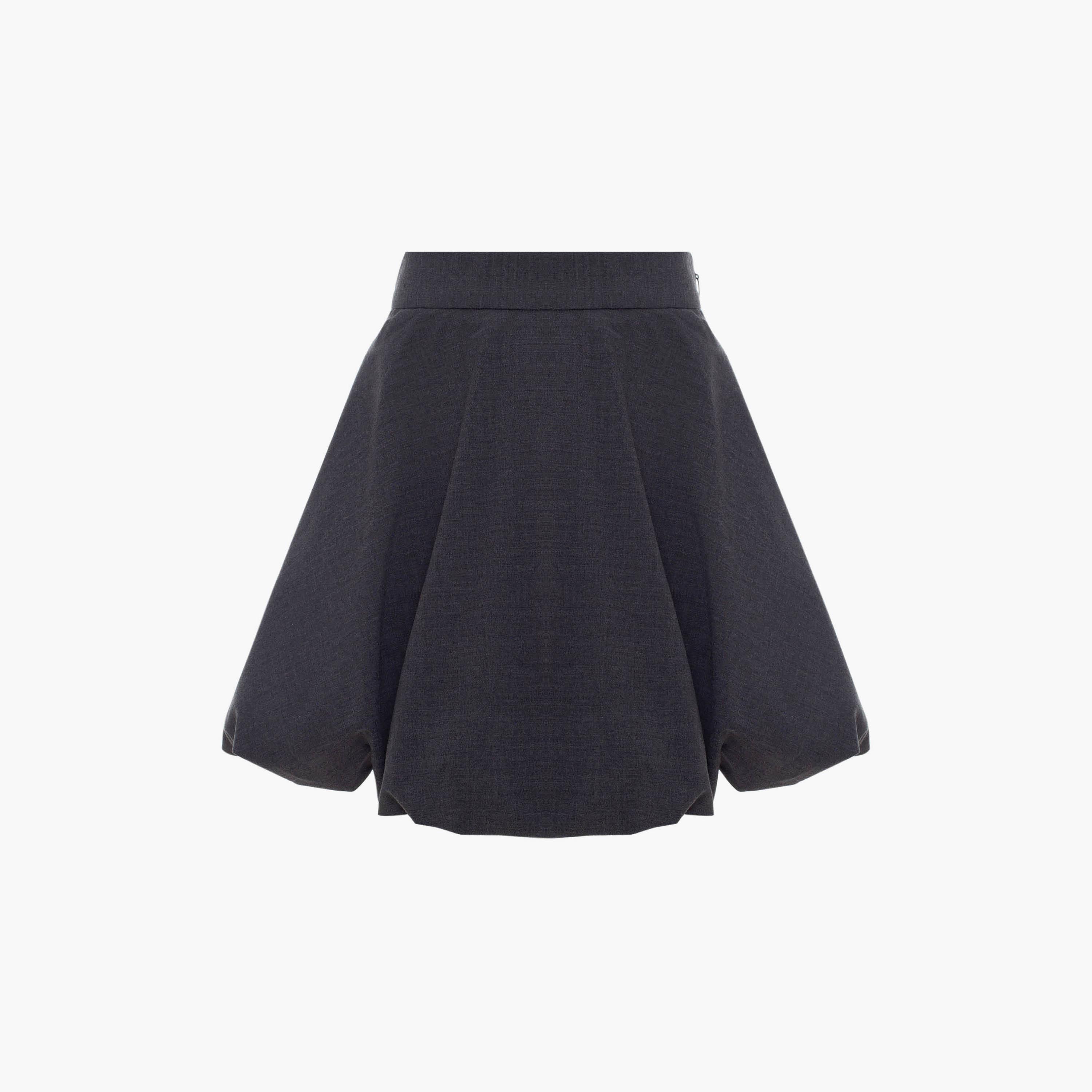 تنورة قصيرة (ميني) منفوخة (بالون) تشاركول للنساء من ليتشي-women-clothing-bottoms-skirts-image-5