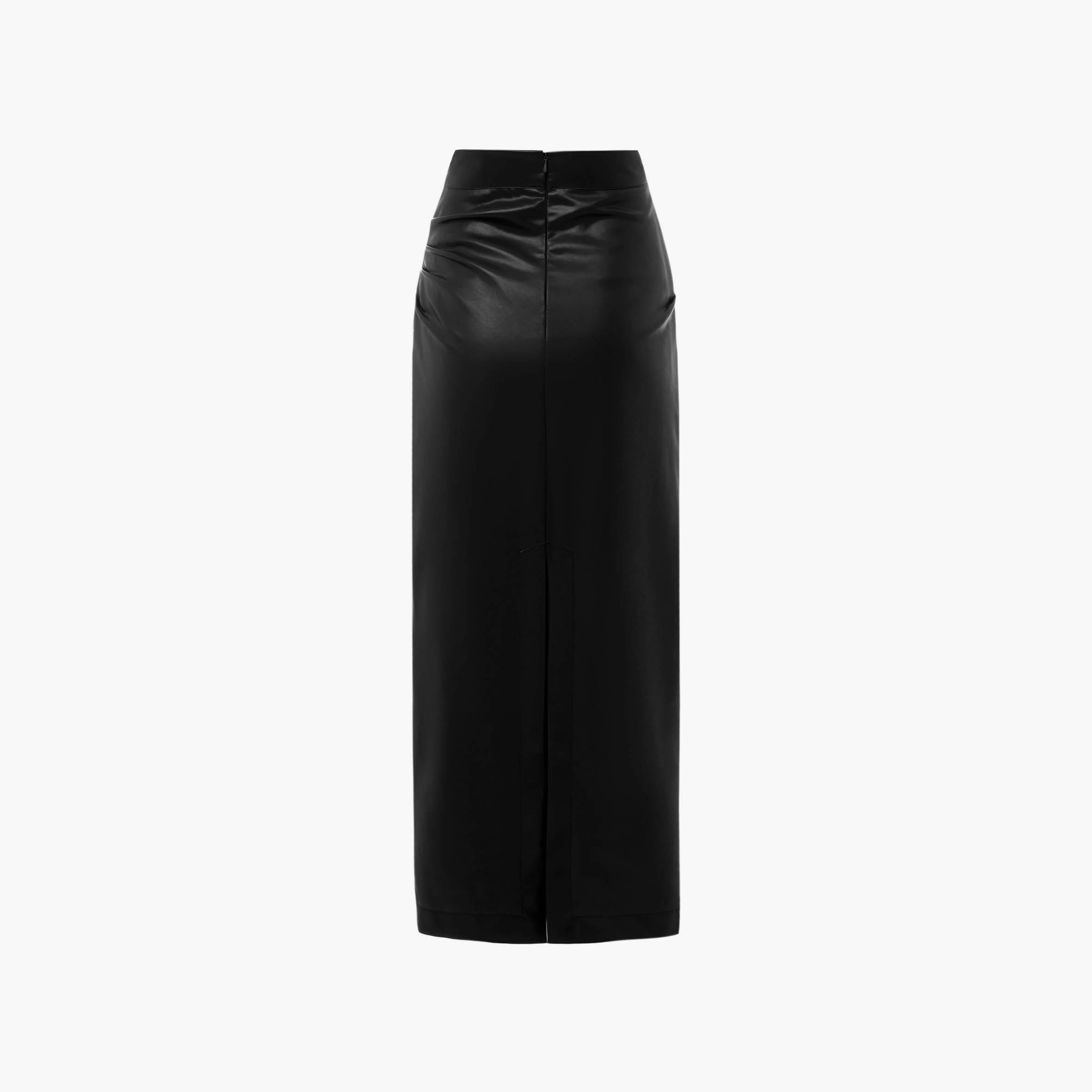 تنورة ماكسي مستقيمة سوداء للنساء من ليتشي-women-clothing-bottoms-skirts-image-6