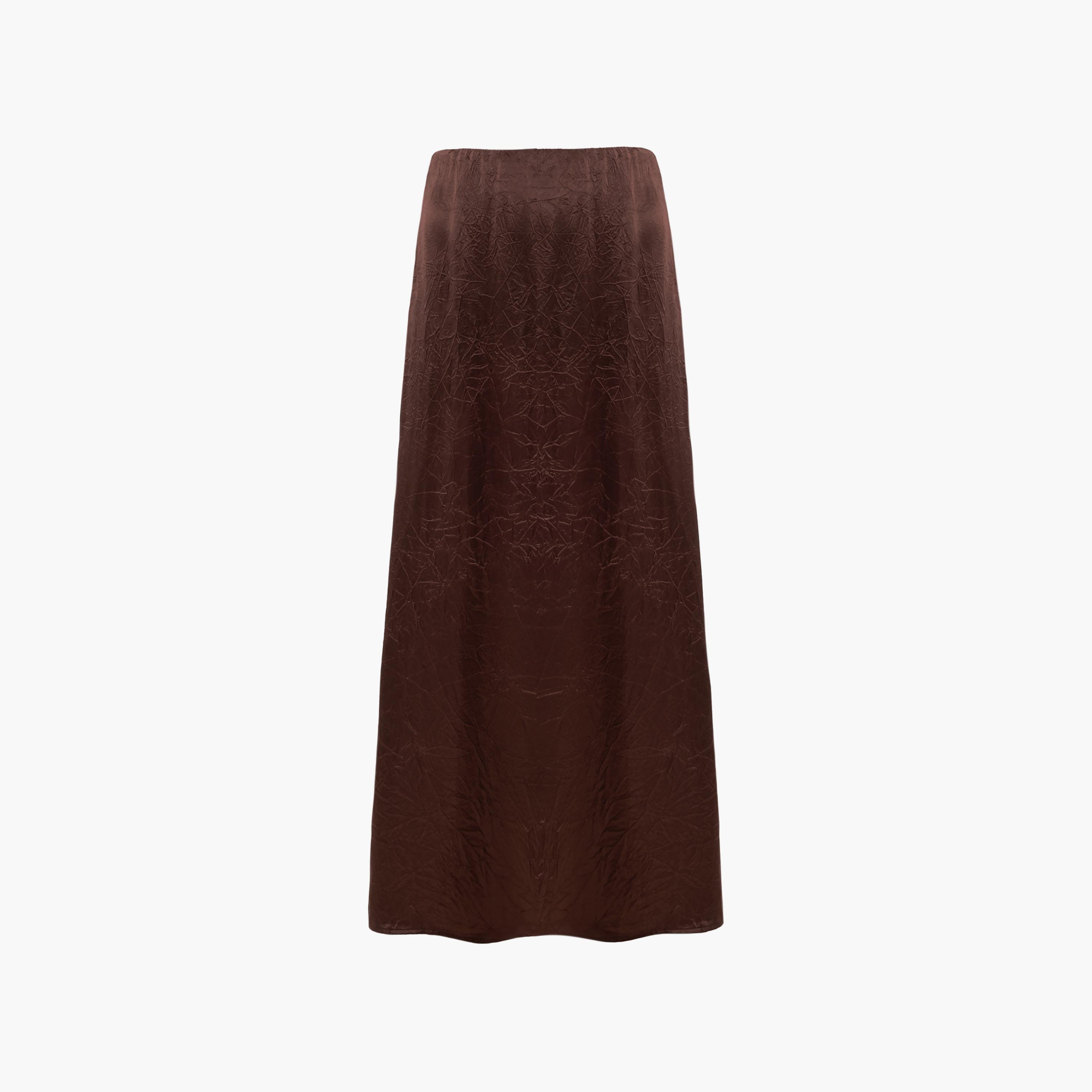 Lichi Crinkled Effect Acetate A-Line Women's Maxi Skirt-women-clothing-skirts-image-5