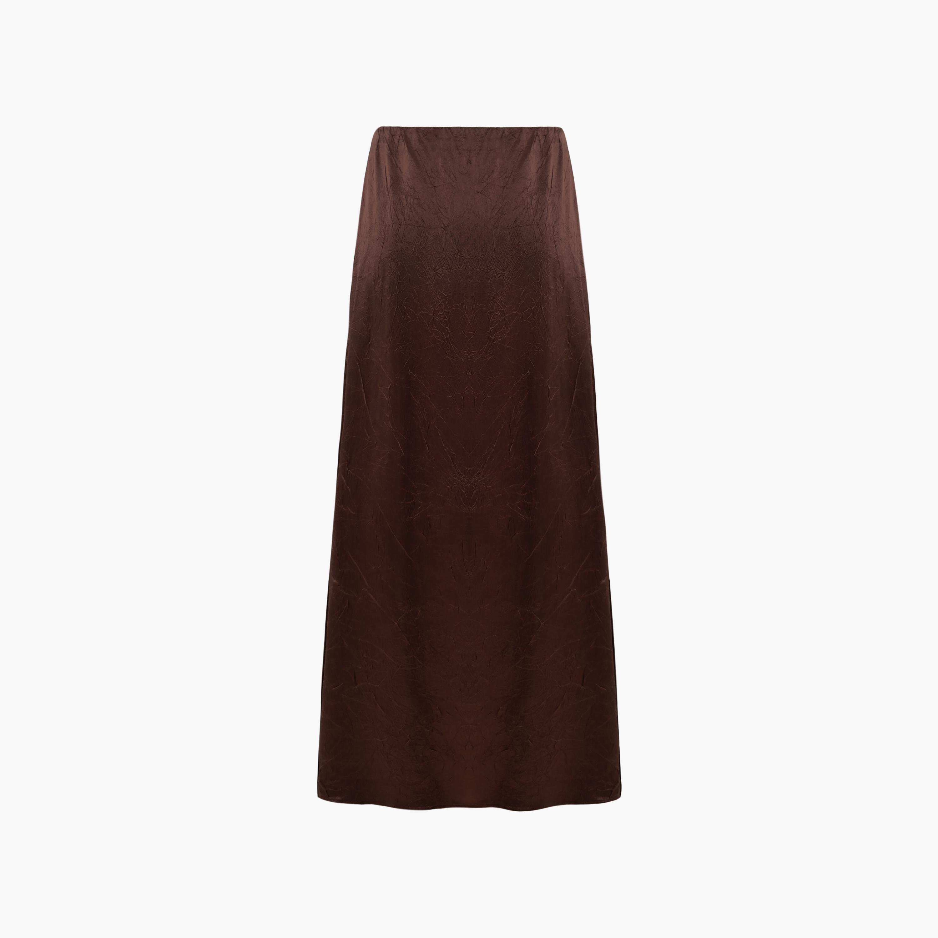 Lichi Crinkled Effect Acetate A-Line Women's Maxi Skirt-women-clothing-skirts-image-6