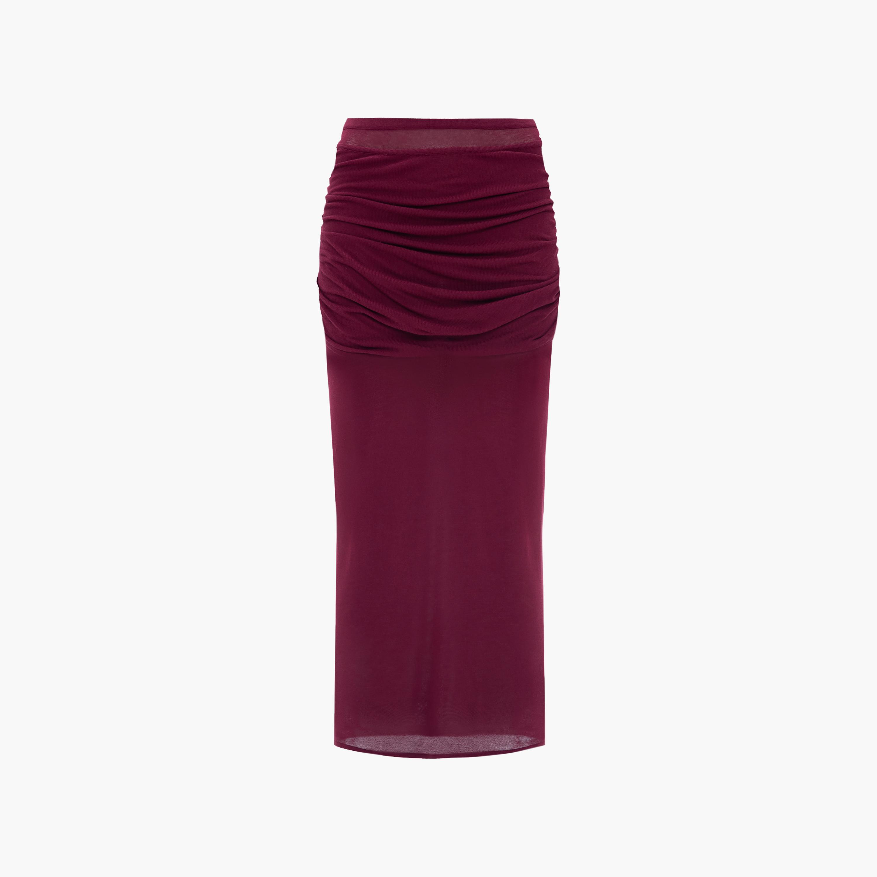Lichi Jersey Ruched Slit Women's Maxi Skirt-women-clothing-skirts-image-5