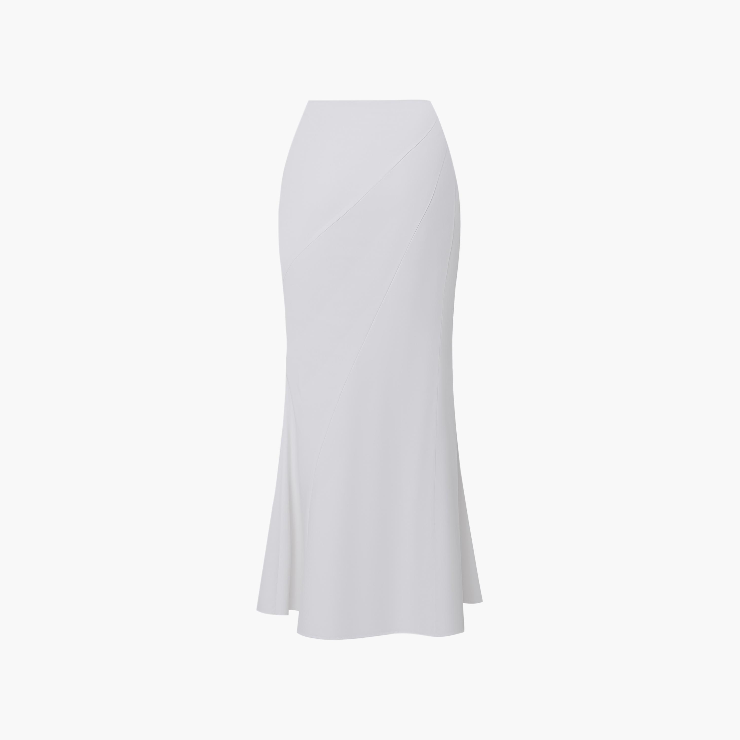 تنورة سهرة ماكسي واسعة أبيض للنساء من ليتشي-women-clothing-bottoms-skirts-image-5