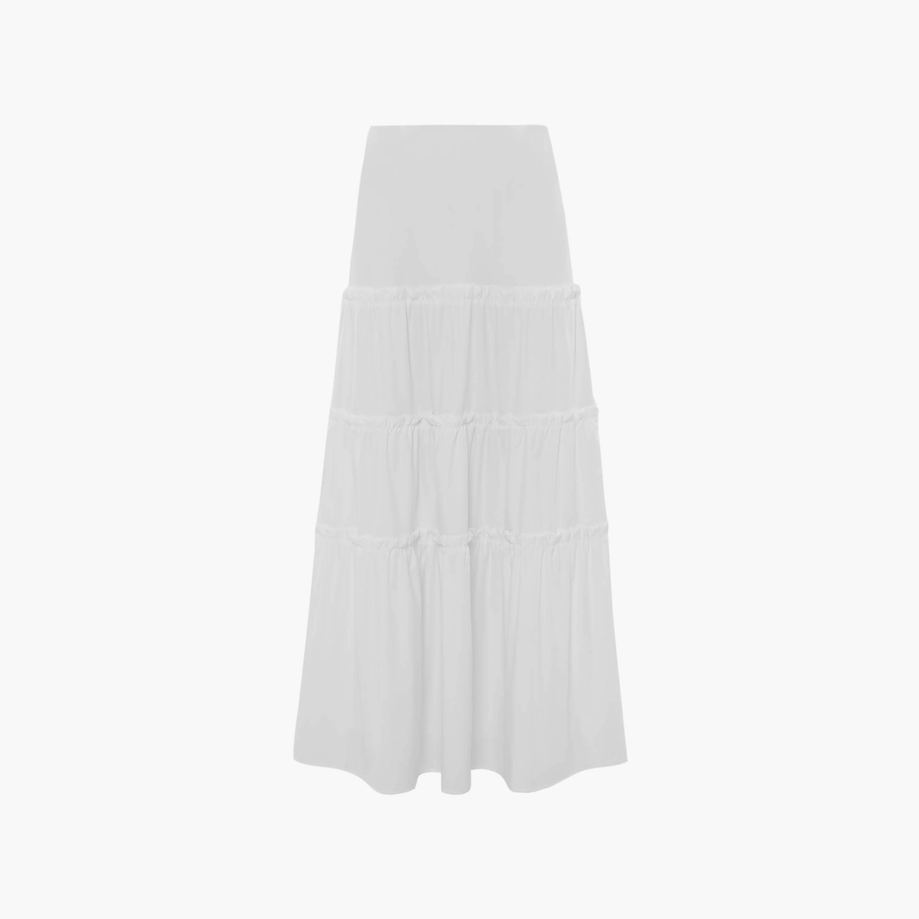 تنورة ماكسي طبقات أبيض للنساء من ليتشي-women-clothing-bottoms-skirts-image-5