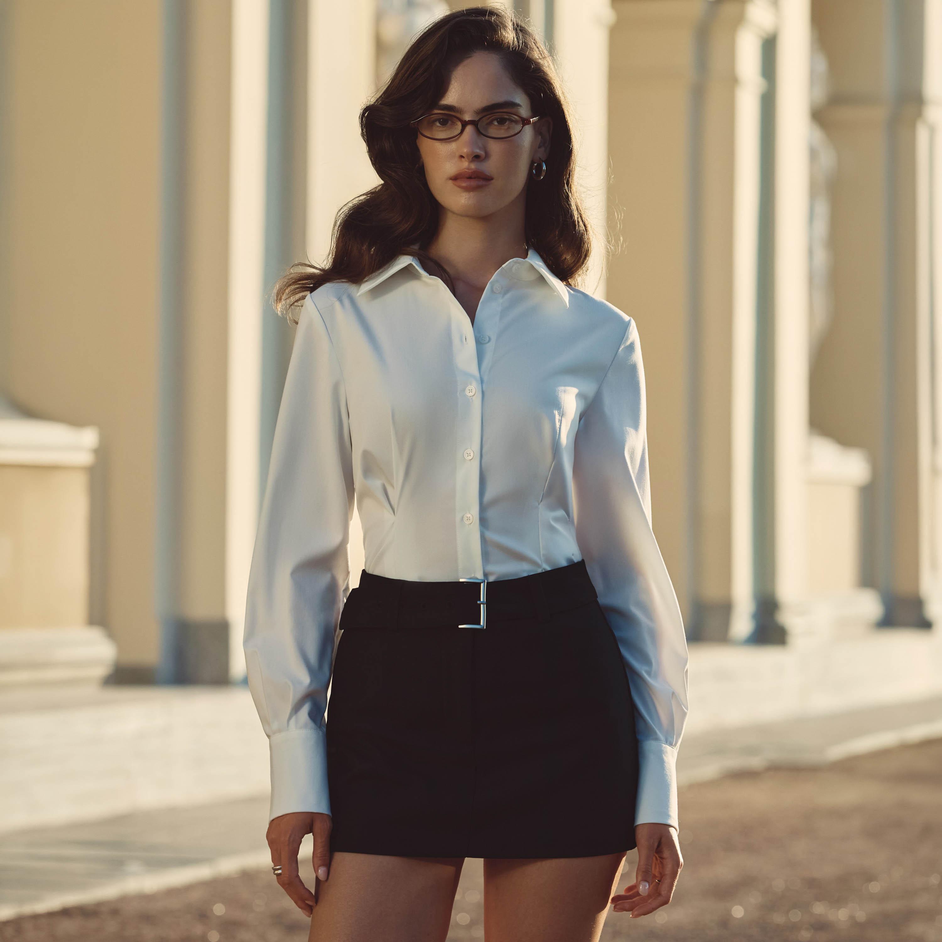 تنورة قصيرة (ميني) مستقيمة للنساء من ليتشي-women-clothing-bottoms-skirts-image-2