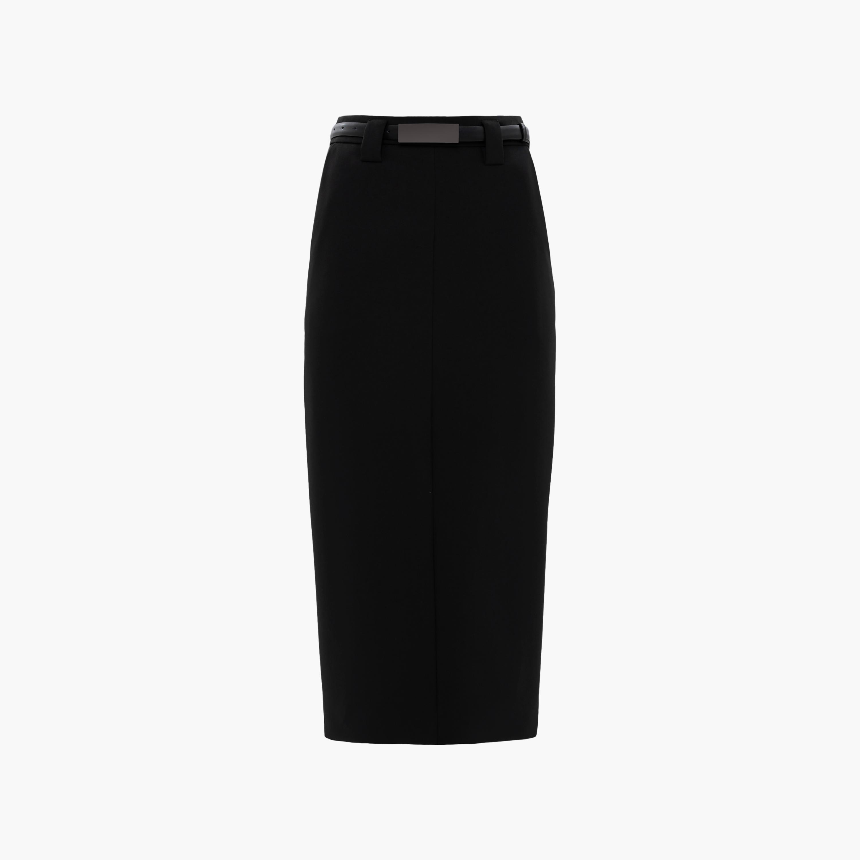 تنورة ميدي بينسل للنساء باللون الأسود من ليتشي-women-clothing-bottoms-skirts-image-5