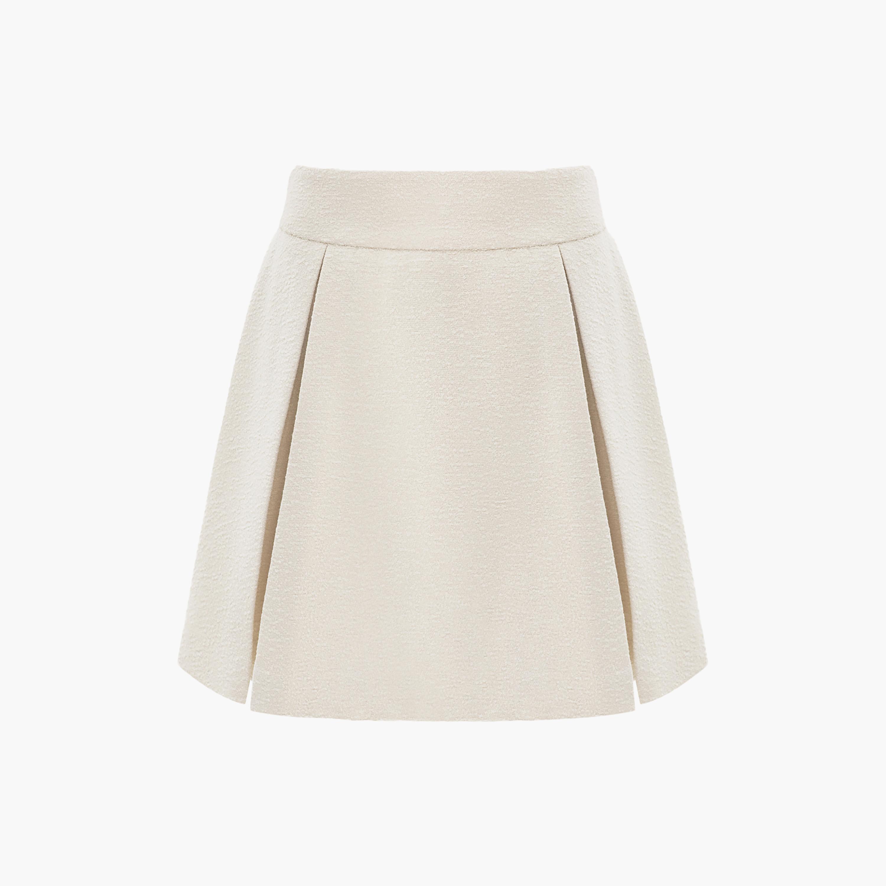 تنورة ميني بقصة واسعة (A-Line) مكسرة للنساء من ليتشي-women-clothing-bottoms-skirts-image-5