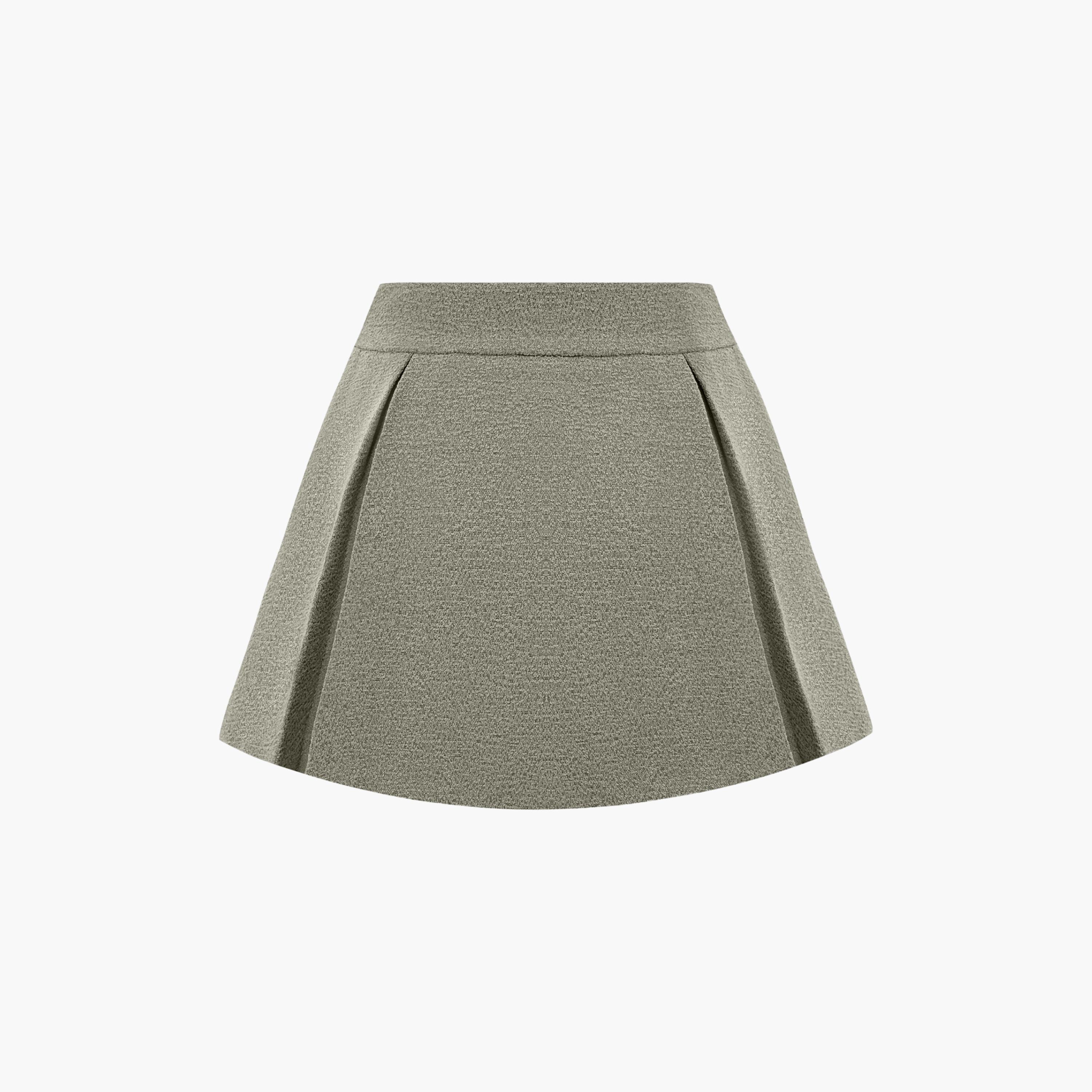 تنورة ميني بقصة واسعة (A-Line) مكسرة للنساء من ليتشي-women-clothing-bottoms-skirts-image-4