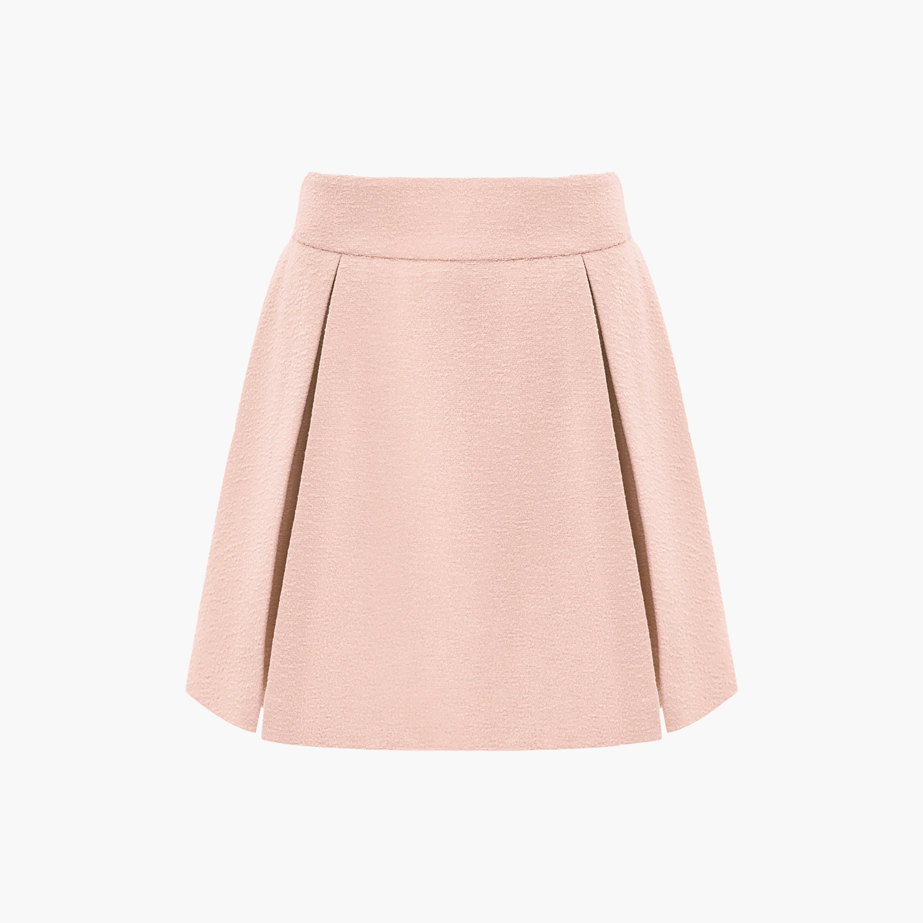 تنورة ميني بقصة واسعة (A-Line) مكسرة للنساء من ليتشي-women-clothing-bottoms-skirts-image-6