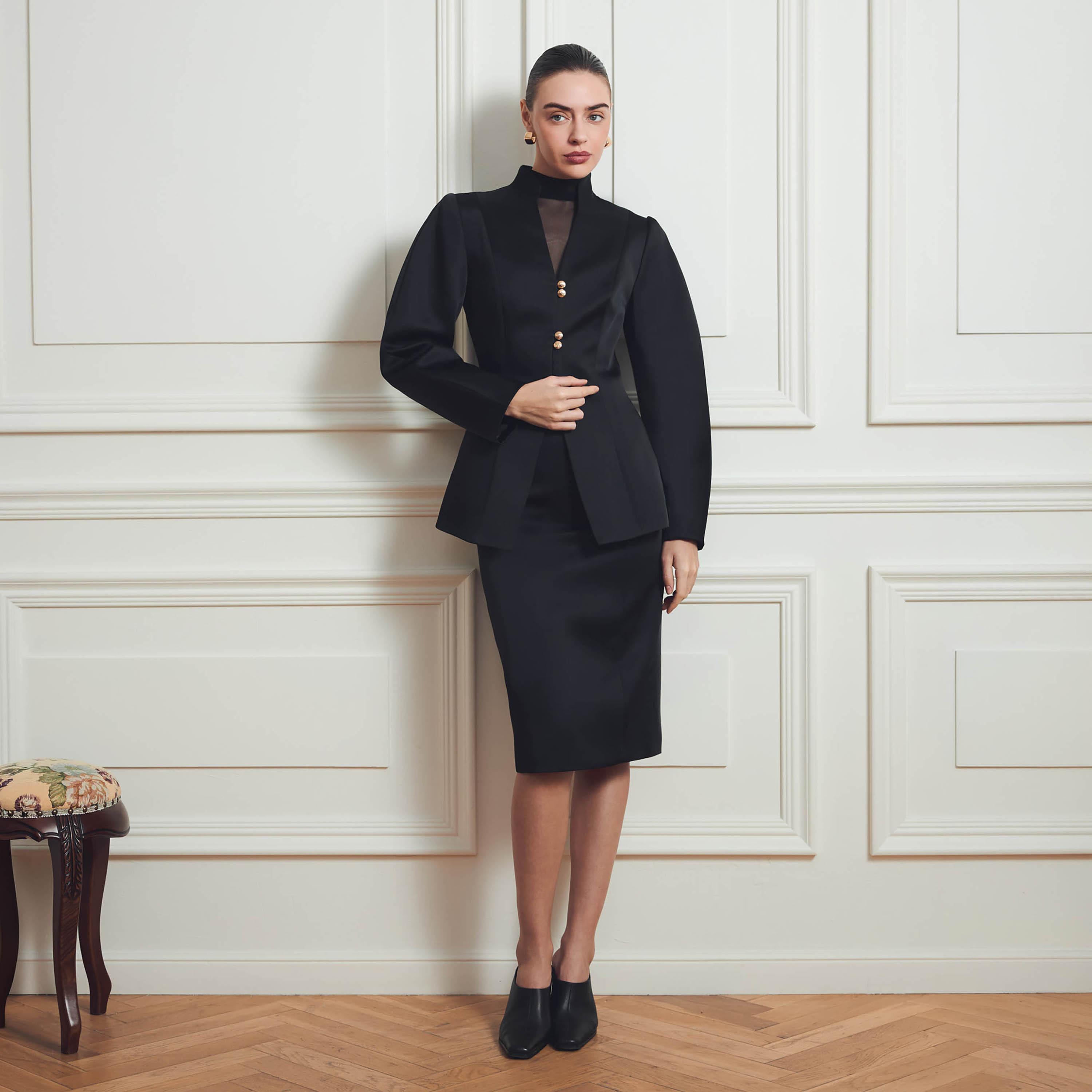 تنورة ميدي بينسل للنساء من ليتشي-women-clothing-bottoms-skirts-image-2