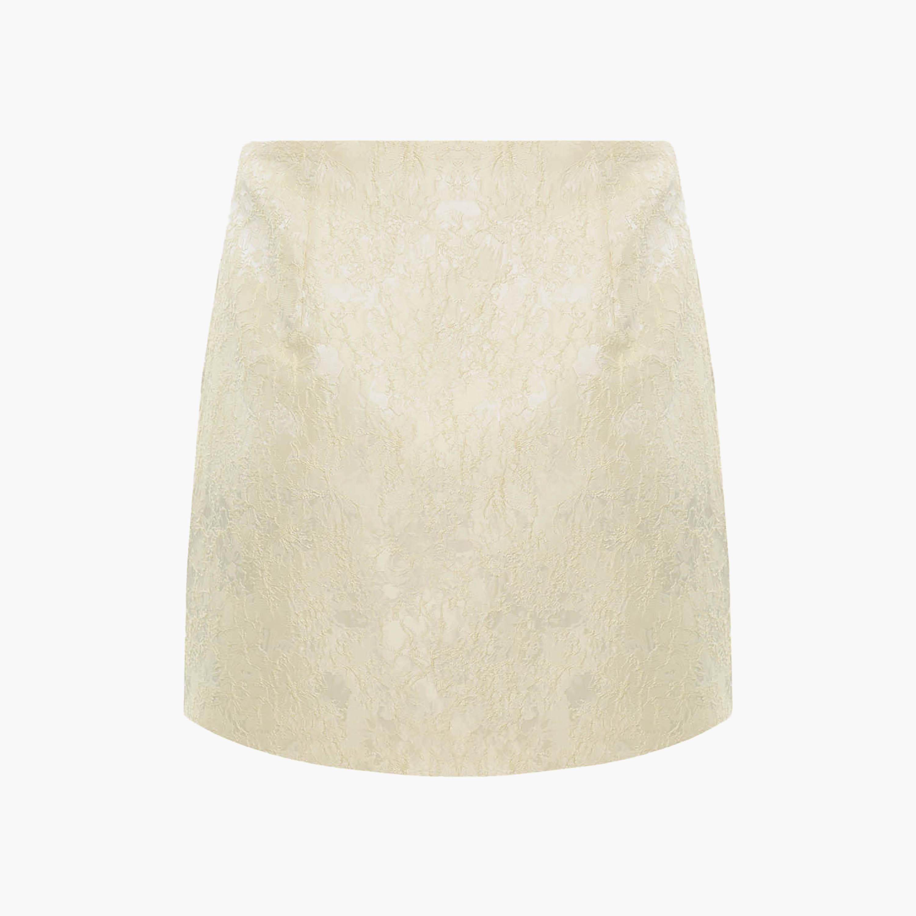 تنورة ميني بقصة ملفوفة (لف) من الجاكار باللون الأصفر من ليتشي-women-clothing-bottoms-skirts-image-6