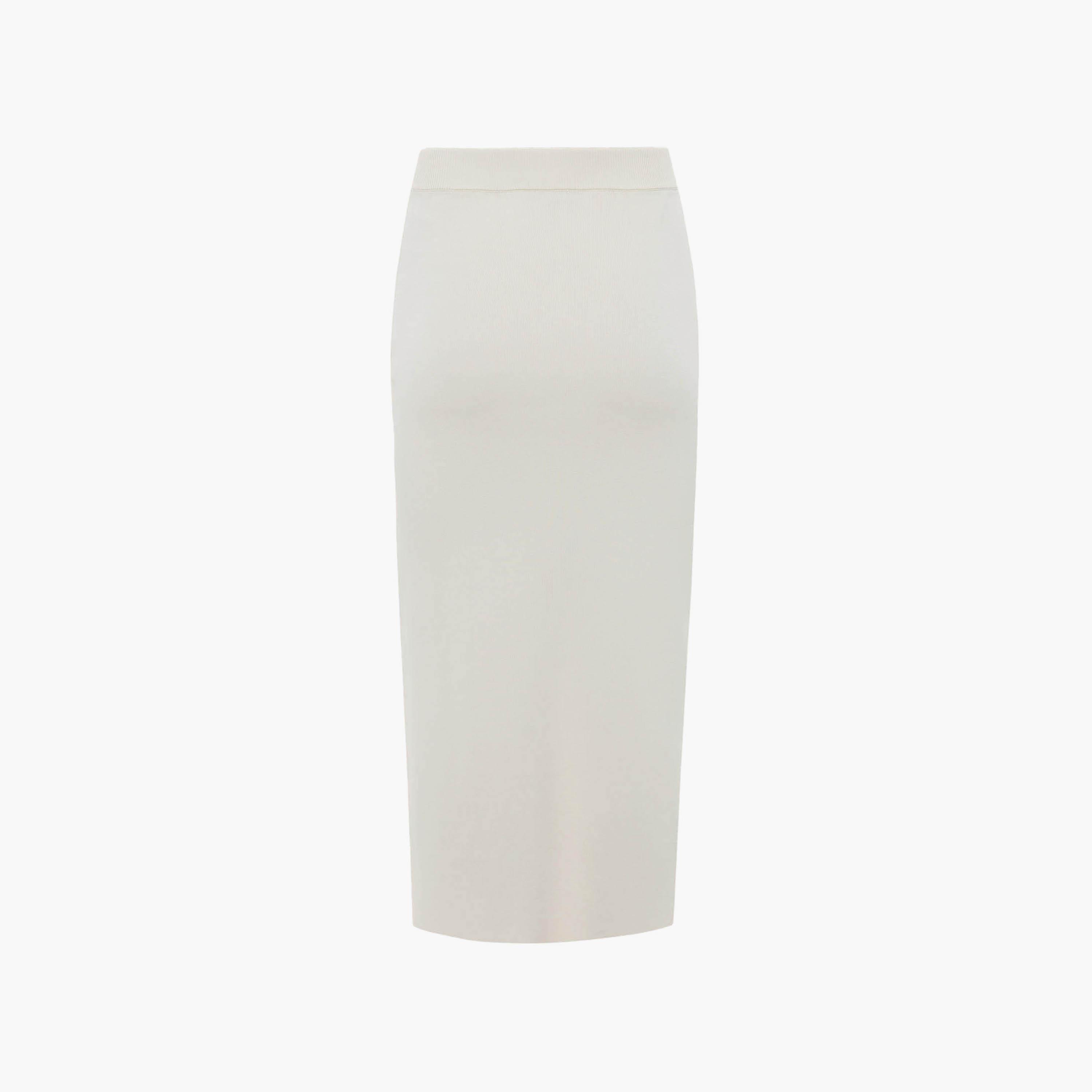 تنورة ميدي بينسل جيرسي للنساء باللون الكريمي من ليتشي-women-clothing-bottoms-skirts-image-6