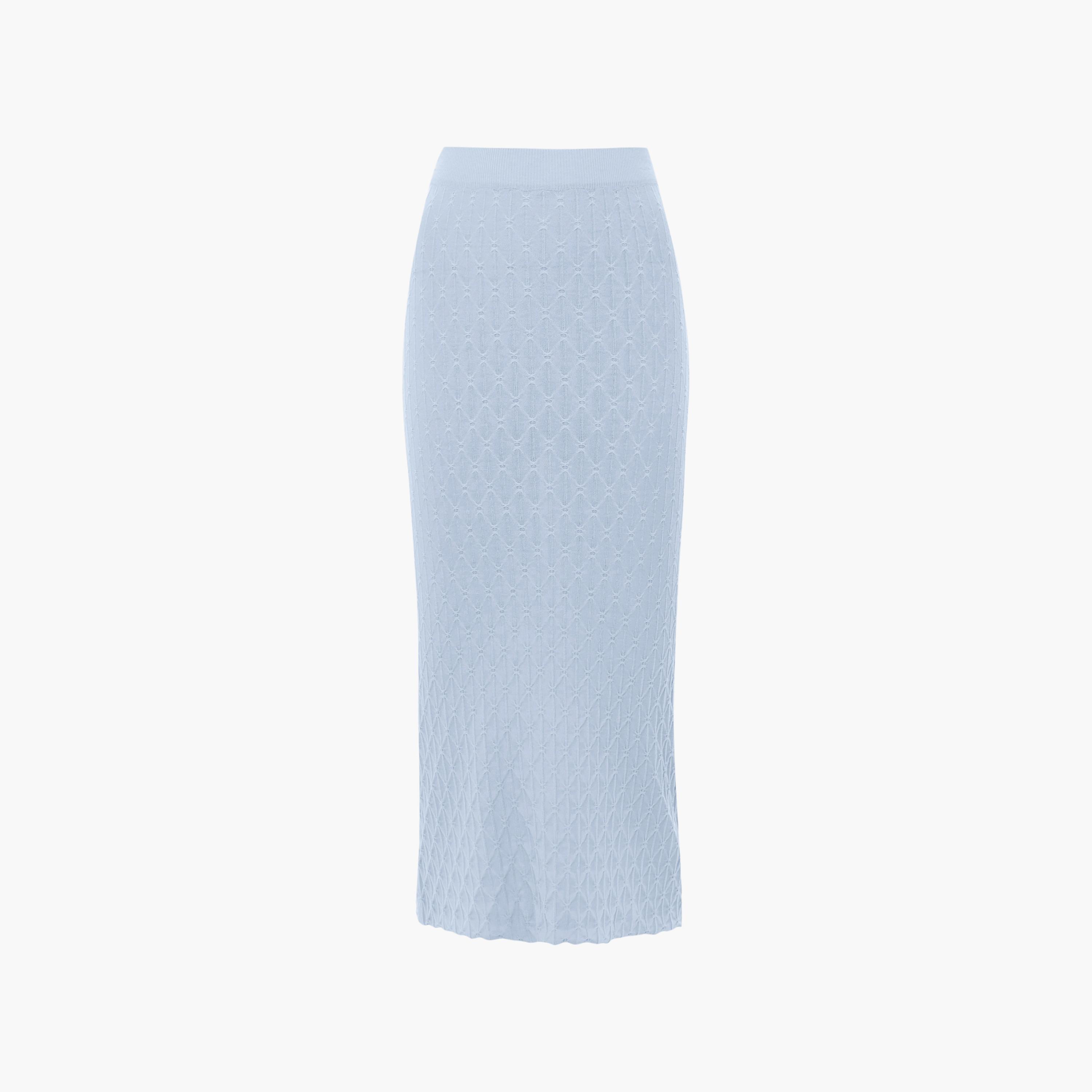 تنورة ميدي بينسل بحياكة مميزة (دايموند) من ليتشي-women-clothing-bottoms-skirts-image-5
