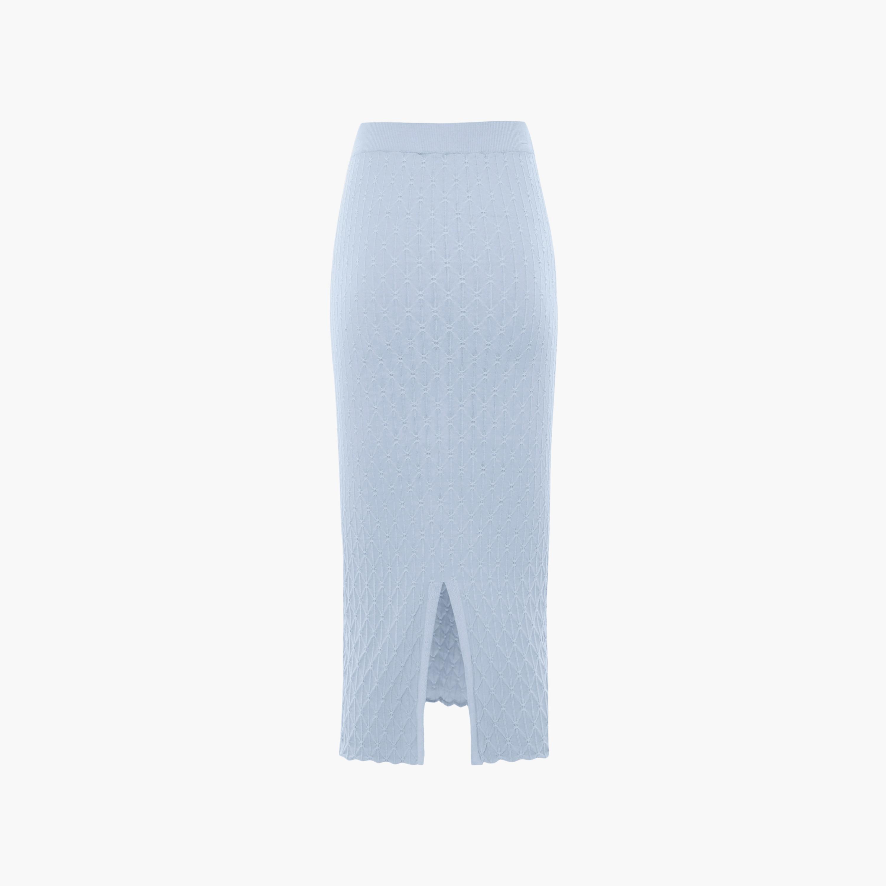 تنورة ميدي بينسل بحياكة مميزة (دايموند) من ليتشي-women-clothing-bottoms-skirts-image-6