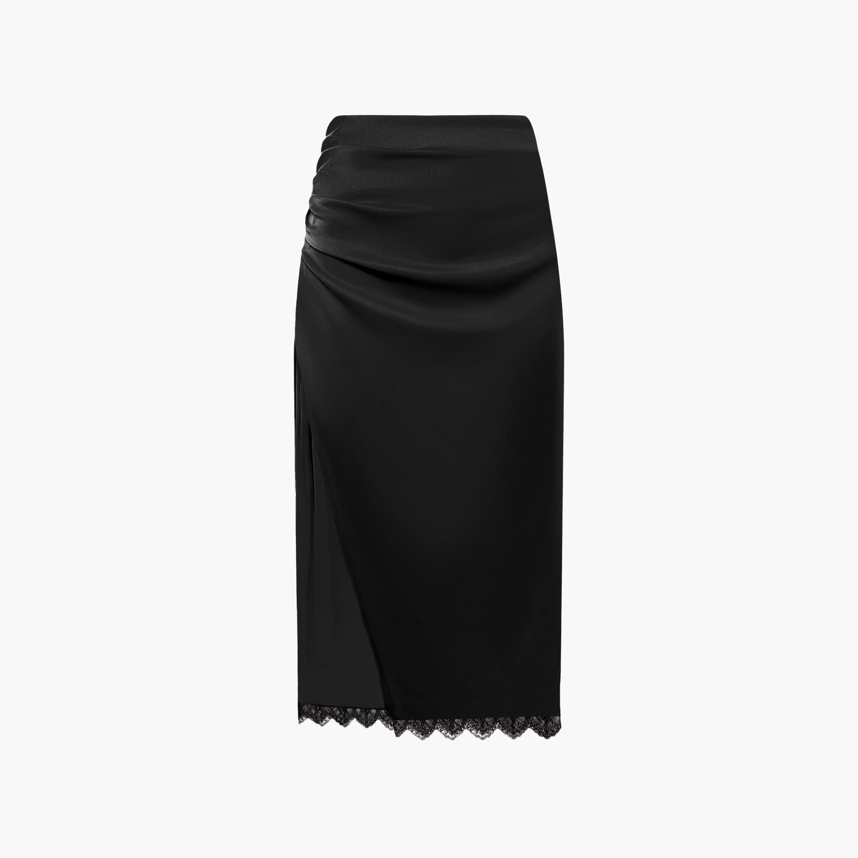 تنورة ميدي بينسل ستان من ليتشي-women-clothing-bottoms-skirts-image-5