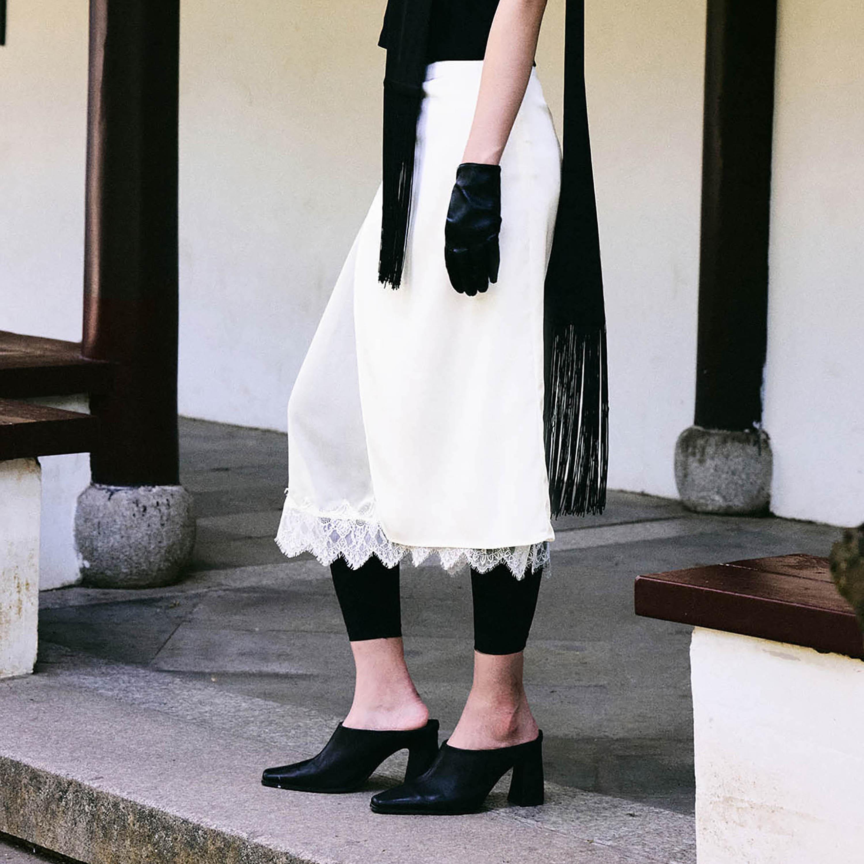 تنورة ميدي بينسل ستان من ليتشي-women-clothing-bottoms-skirts-image-3