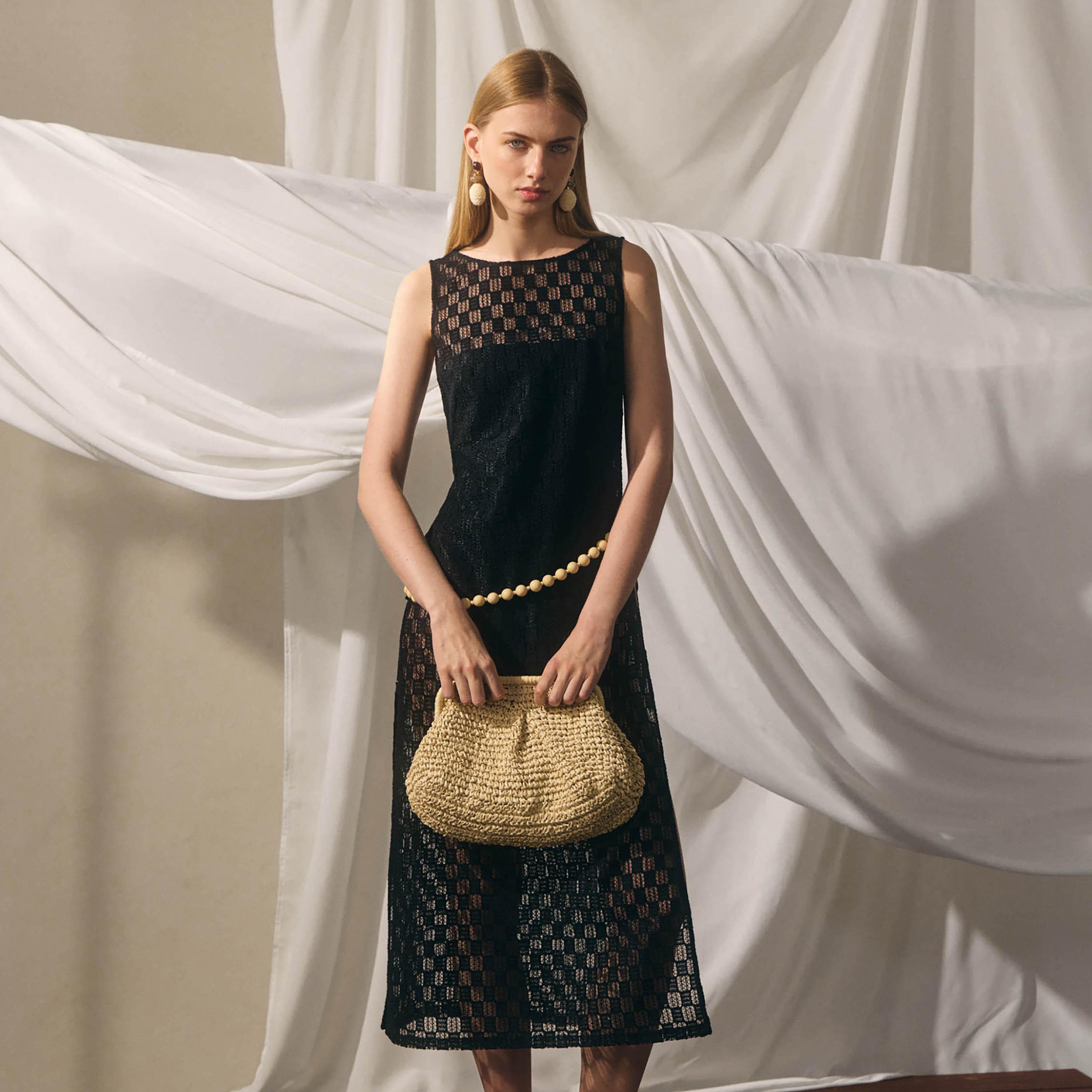 Lichi Geometric Openwork Sheath Women's Midi Dress-women-clothing-dresses-image-6