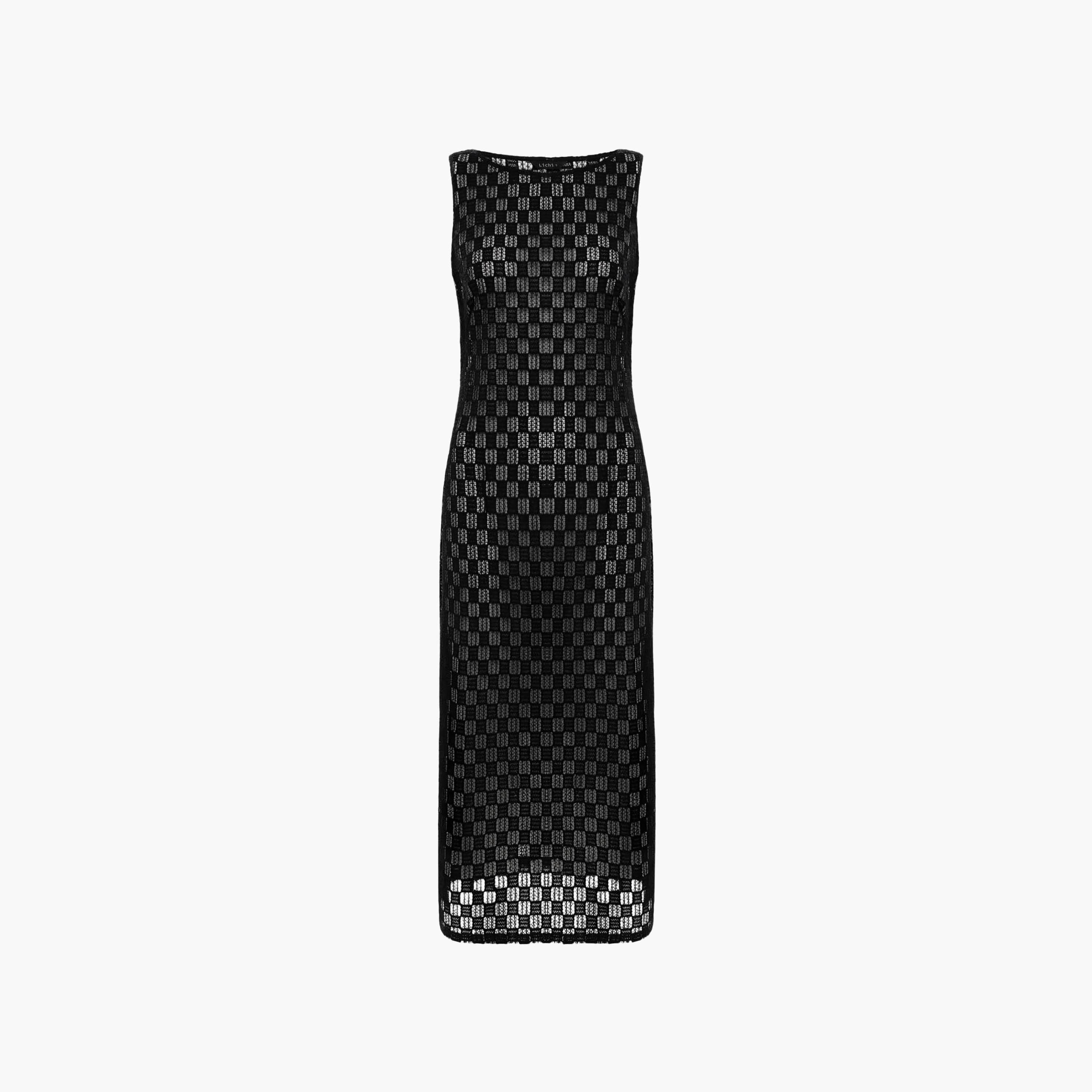 Lichi Geometric Openwork Sheath Women's Midi Dress-women-clothing-dresses-image-4