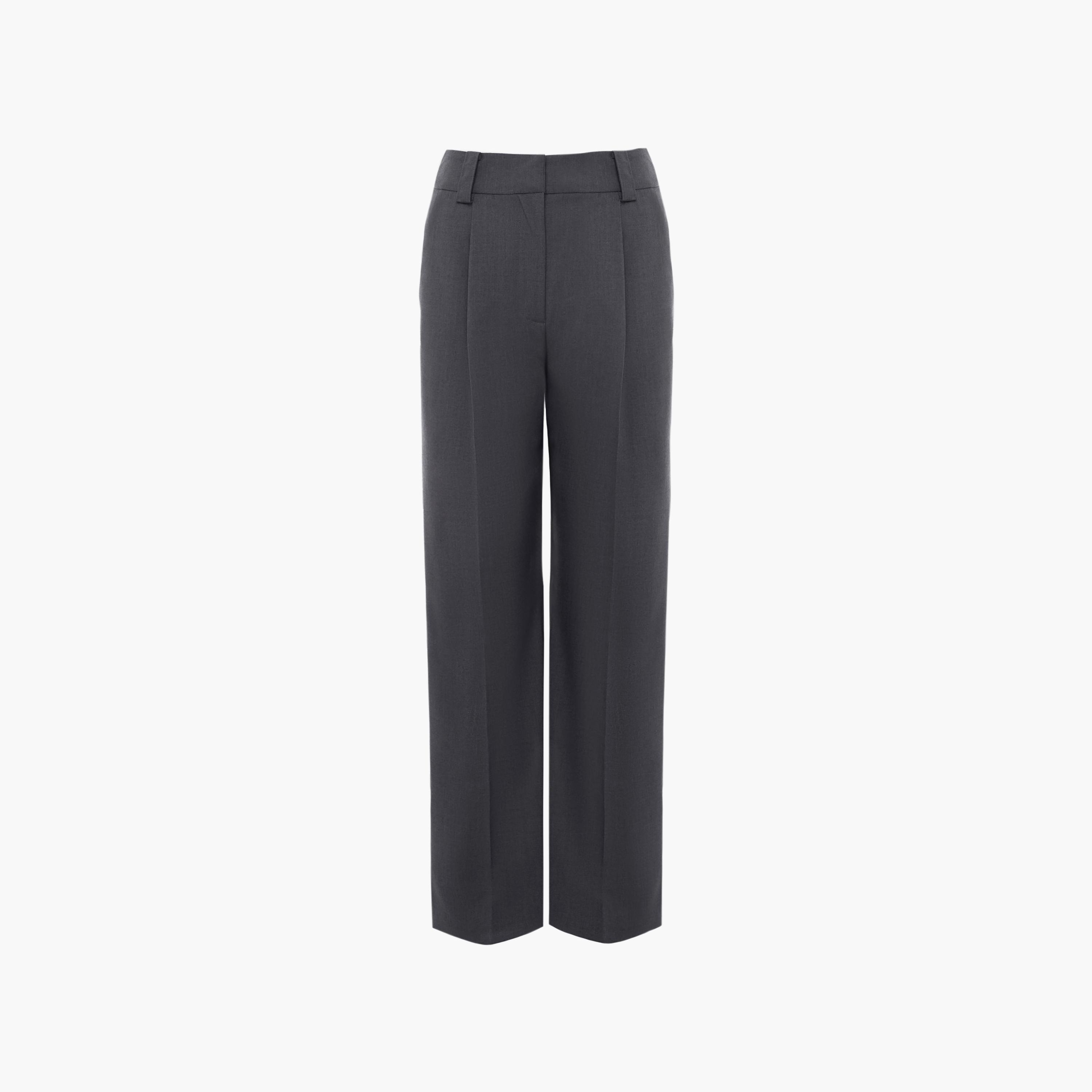بنطلون مستقيم تشاركول للنساء من ليتشي-women-clothing-bottoms-trousers-image-5