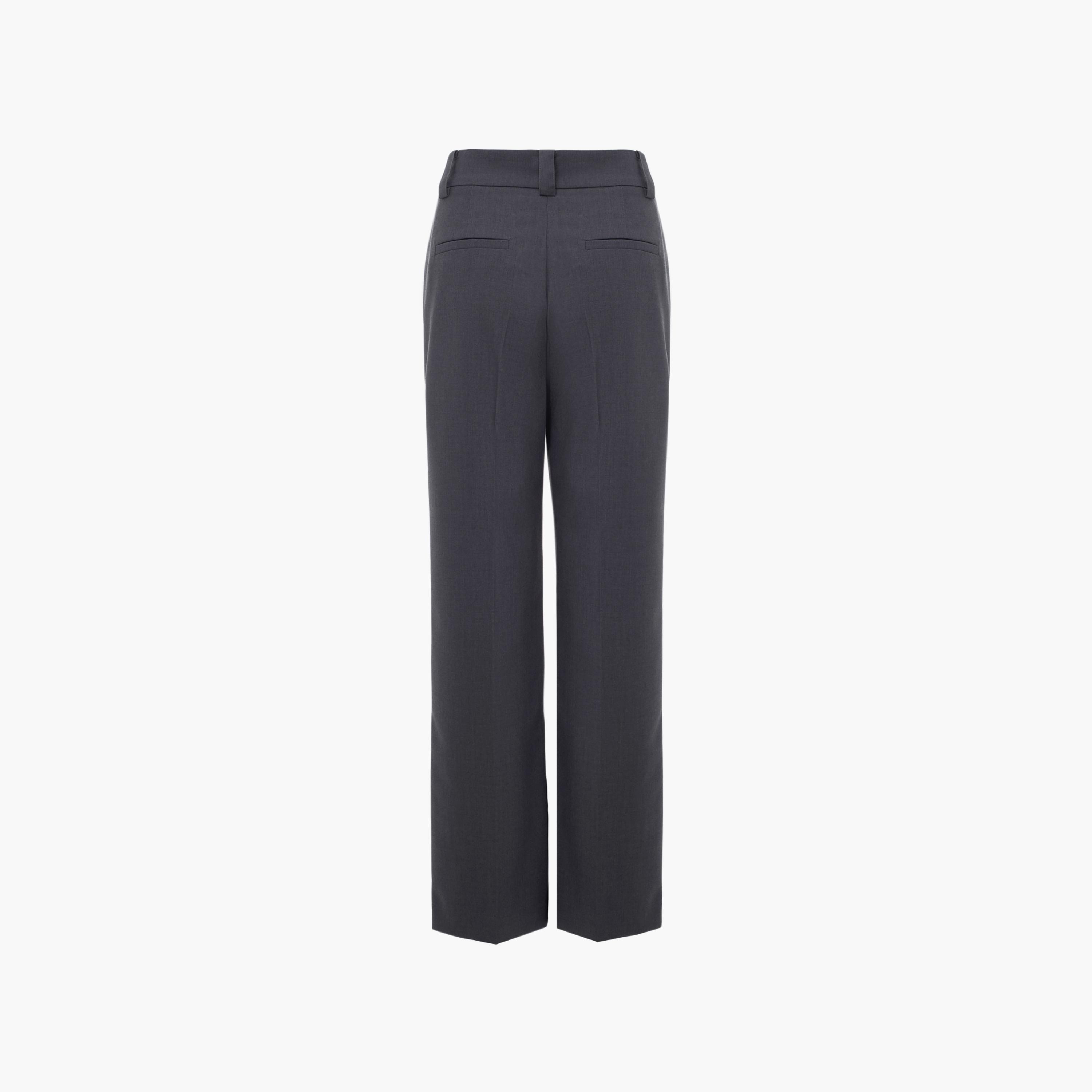 بنطلون مستقيم تشاركول للنساء من ليتشي-women-clothing-bottoms-trousers-image-6