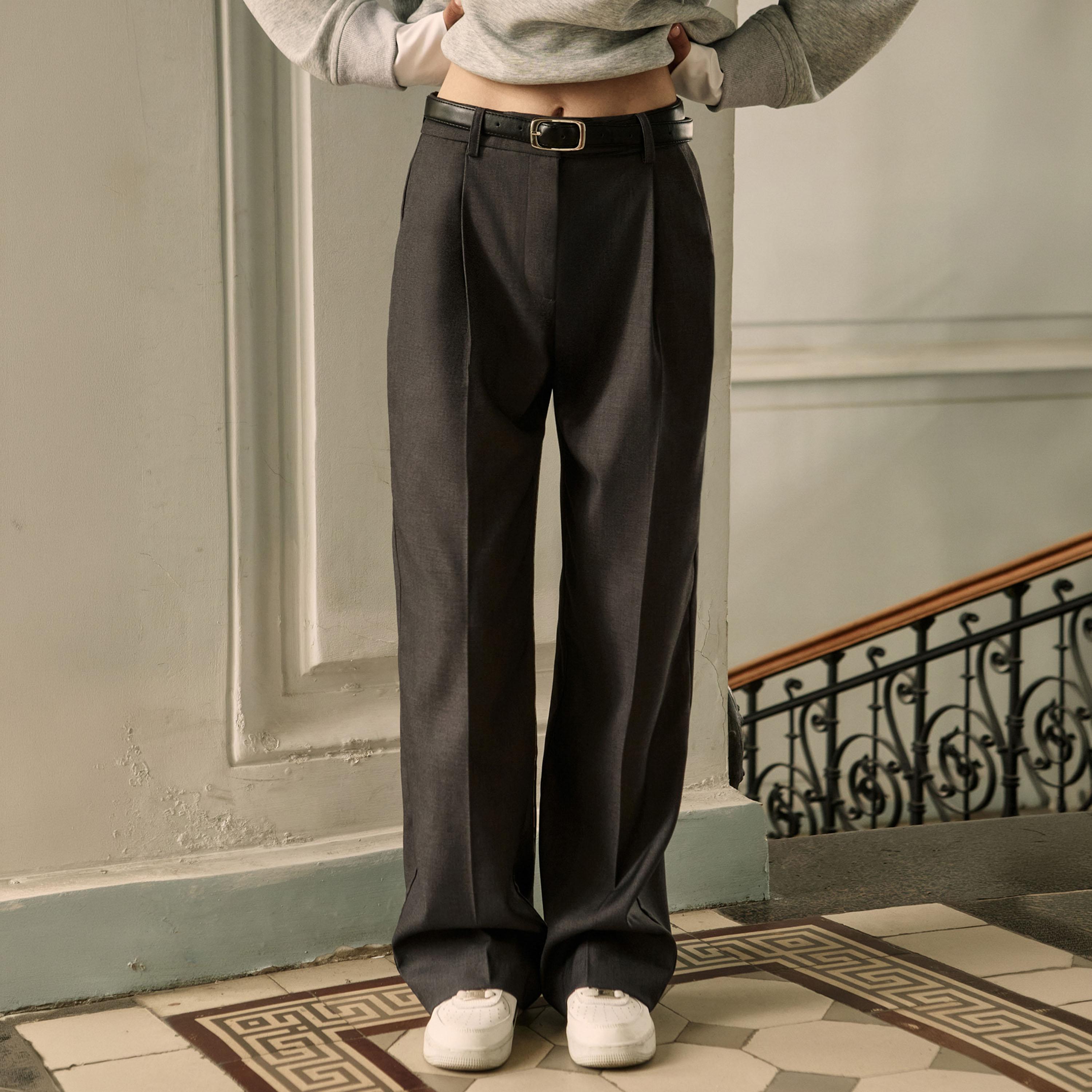 بنطلون مستقيم للنساء من ليتشي-women-clothing-bottoms-trousers-image-1