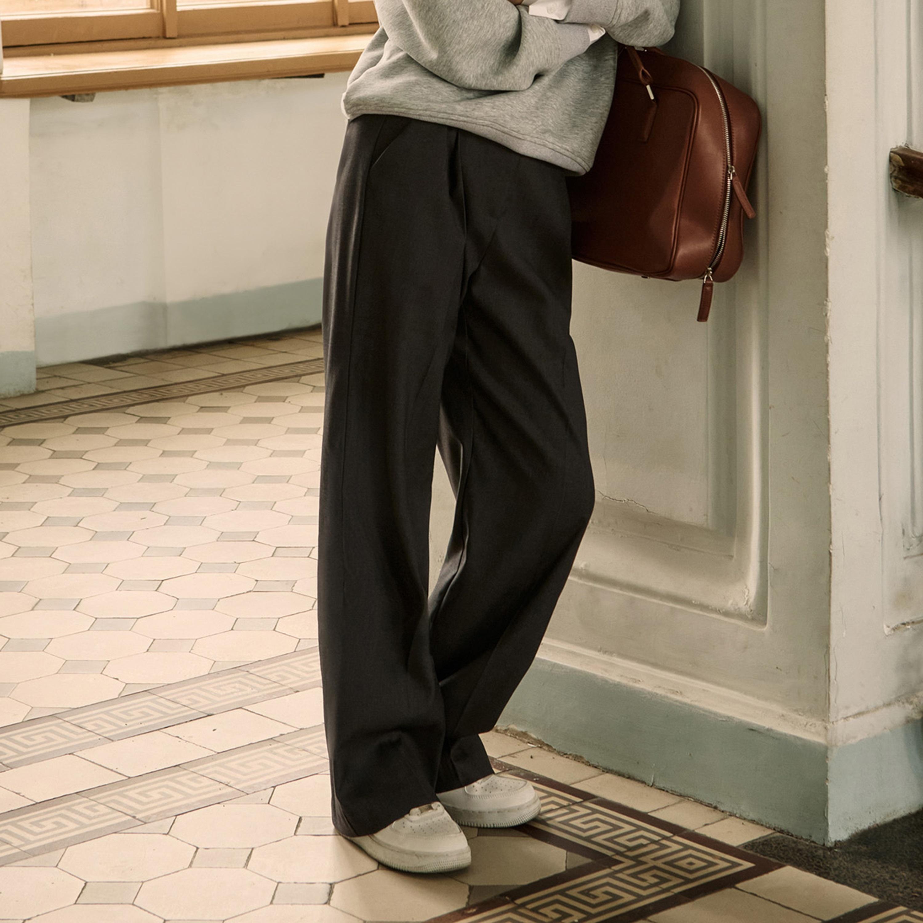 بنطلون مستقيم للنساء من ليتشي-women-clothing-bottoms-trousers-image-3