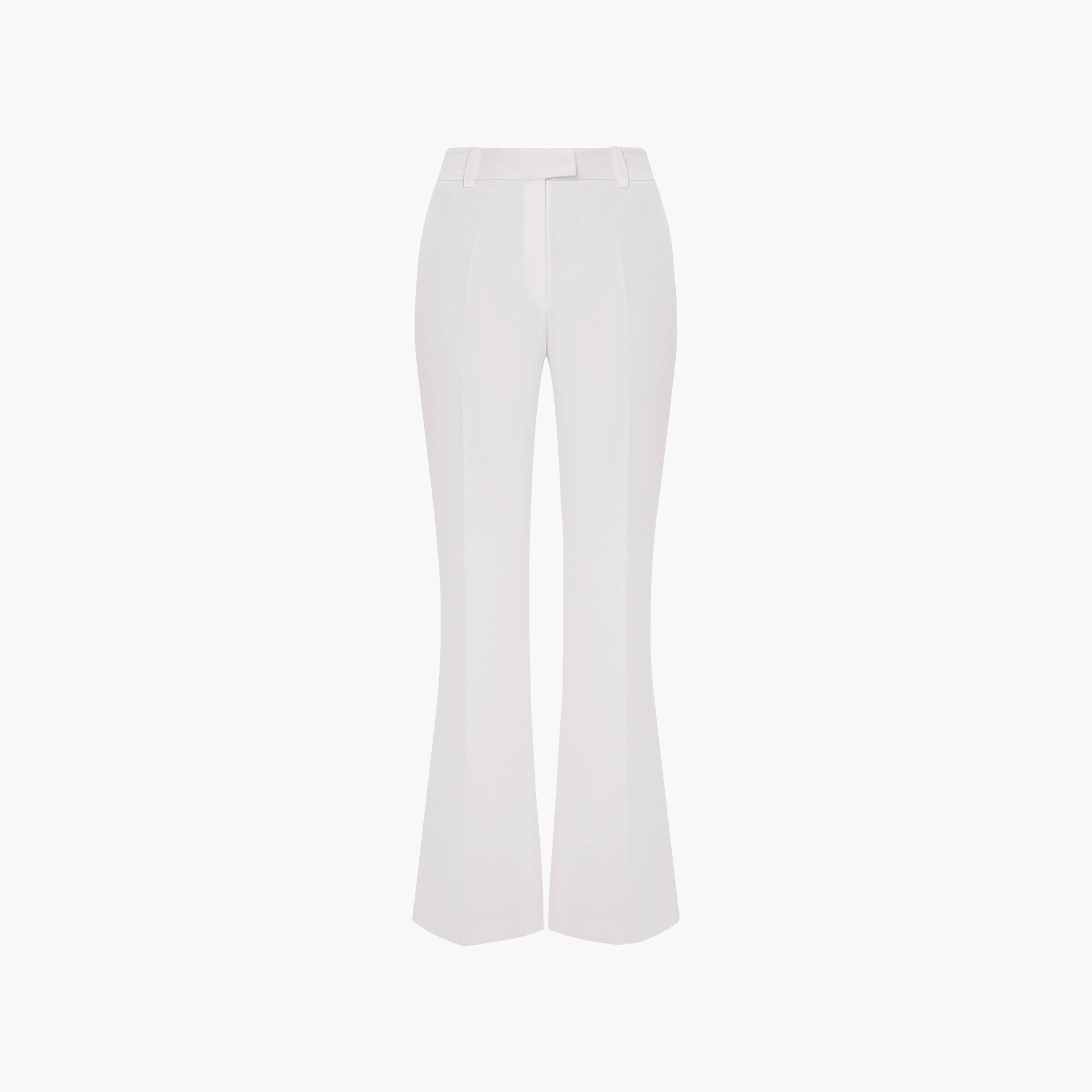 بنطال جينز نسائي بقصة بوت كات (شارلستون) باللون الأبيض من ليتشي-women-clothing-bottoms-trousers-image-5