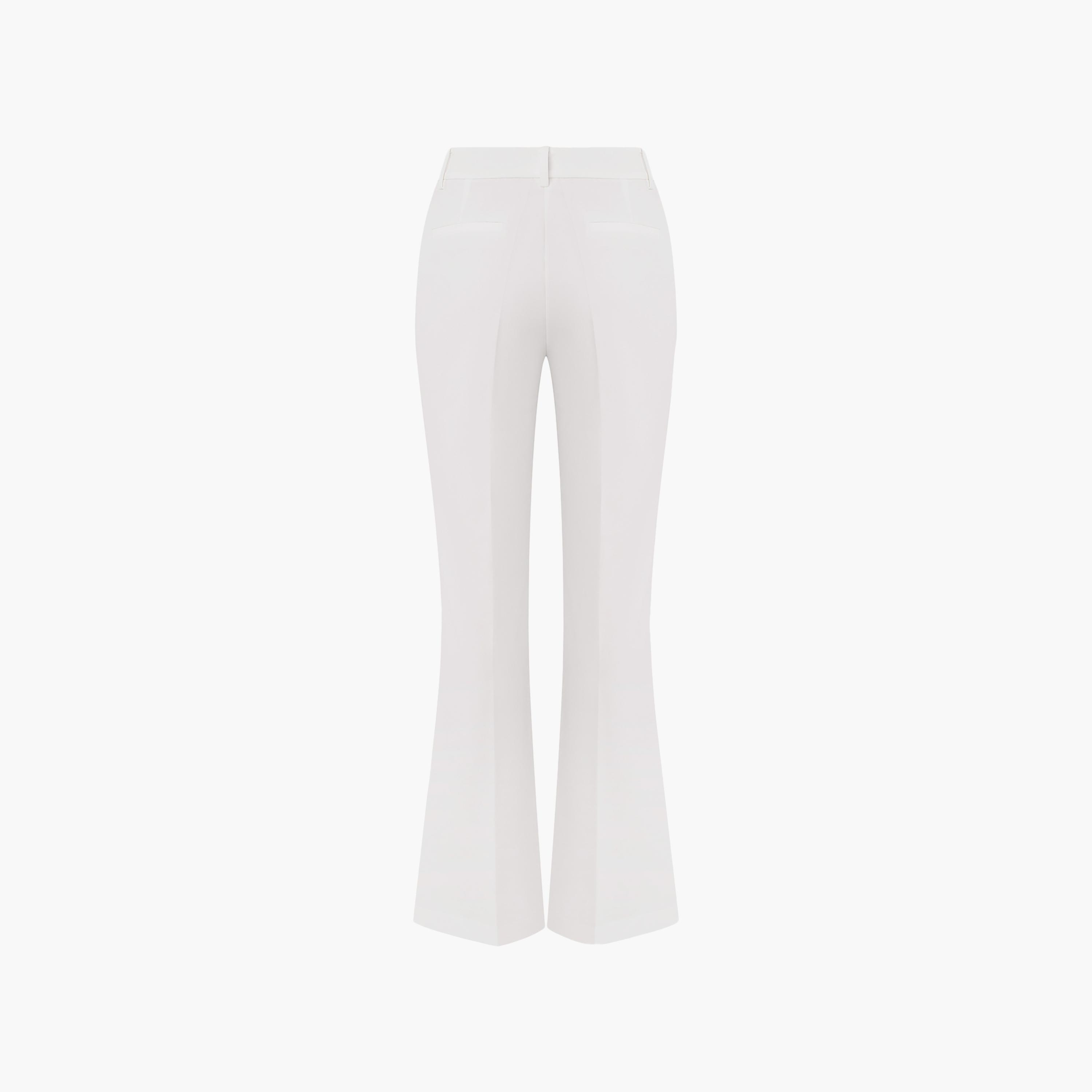 بنطال جينز نسائي بقصة بوت كات (شارلستون) باللون الأبيض من ليتشي-women-clothing-bottoms-trousers-image-6