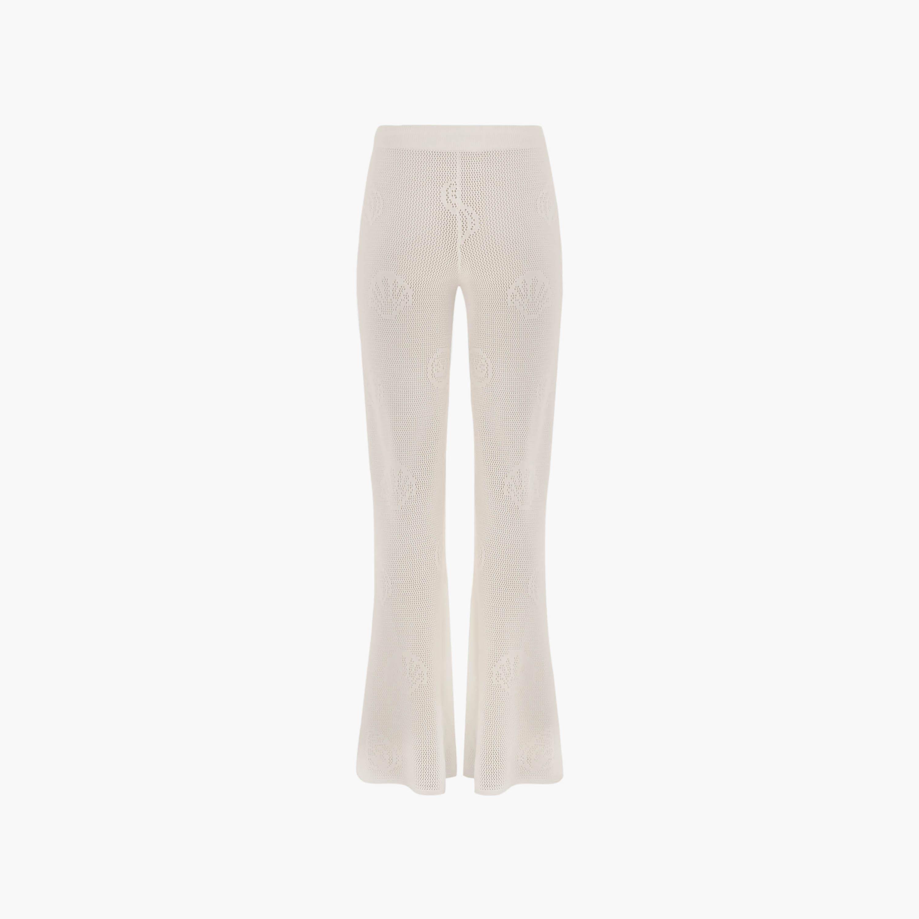 بنطلون واسع (فلير) أبيض للنساء من ليتشي-women-clothing-bottoms-trousers-image-6