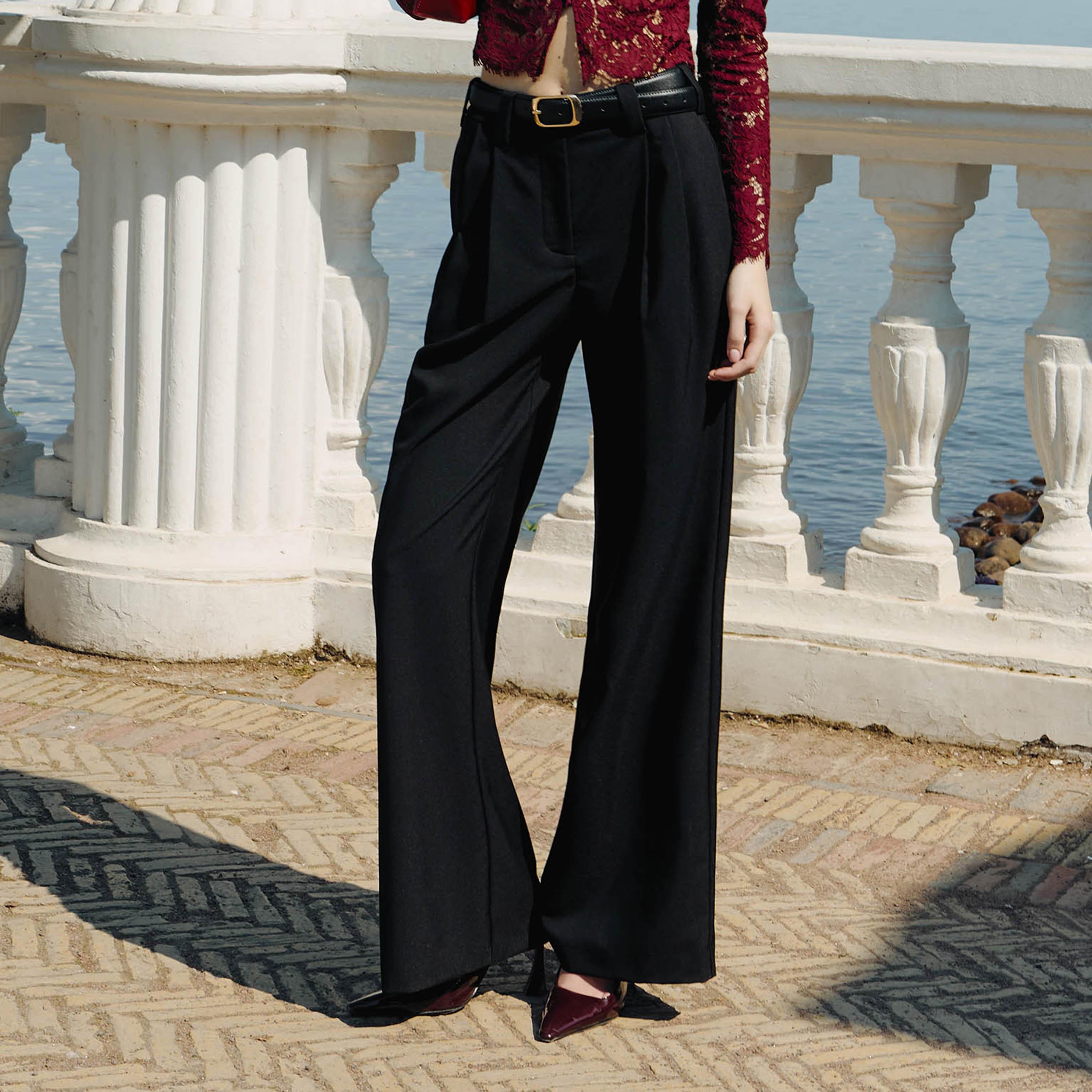 بنطلون واسع (فلير) للنساء من ليتشي-women-clothing-bottoms-trousers-image-1