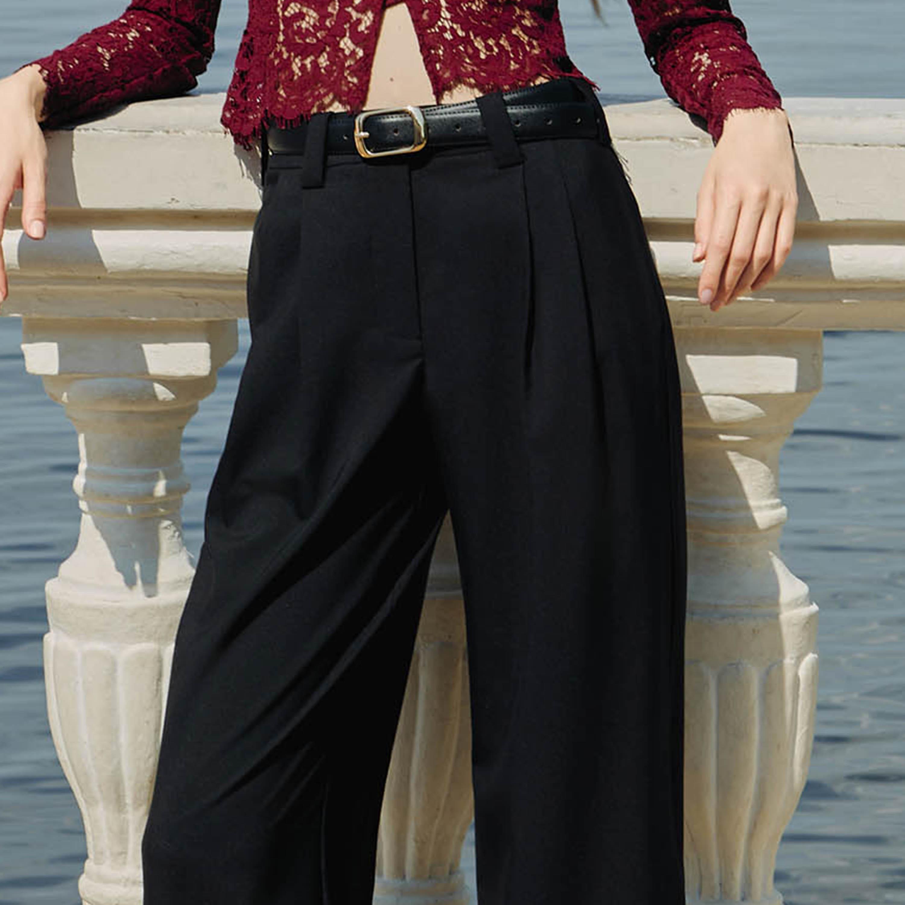 بنطلون واسع (فلير) للنساء من ليتشي-women-clothing-bottoms-trousers-image-3
