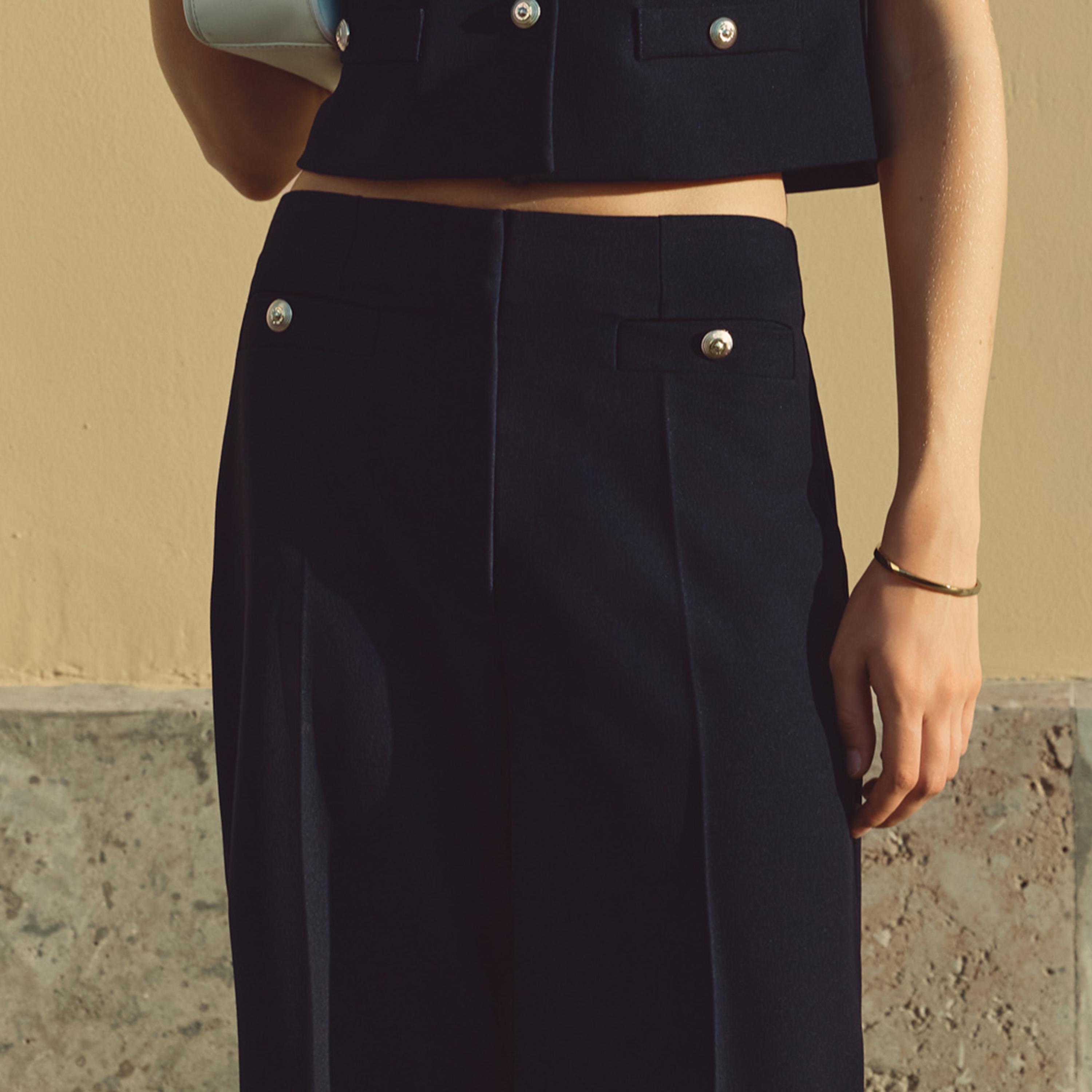 بنطلون أرجل واسعة أزرق داكن للنساء من ليتشي-women-clothing-bottoms-trousers-image-4