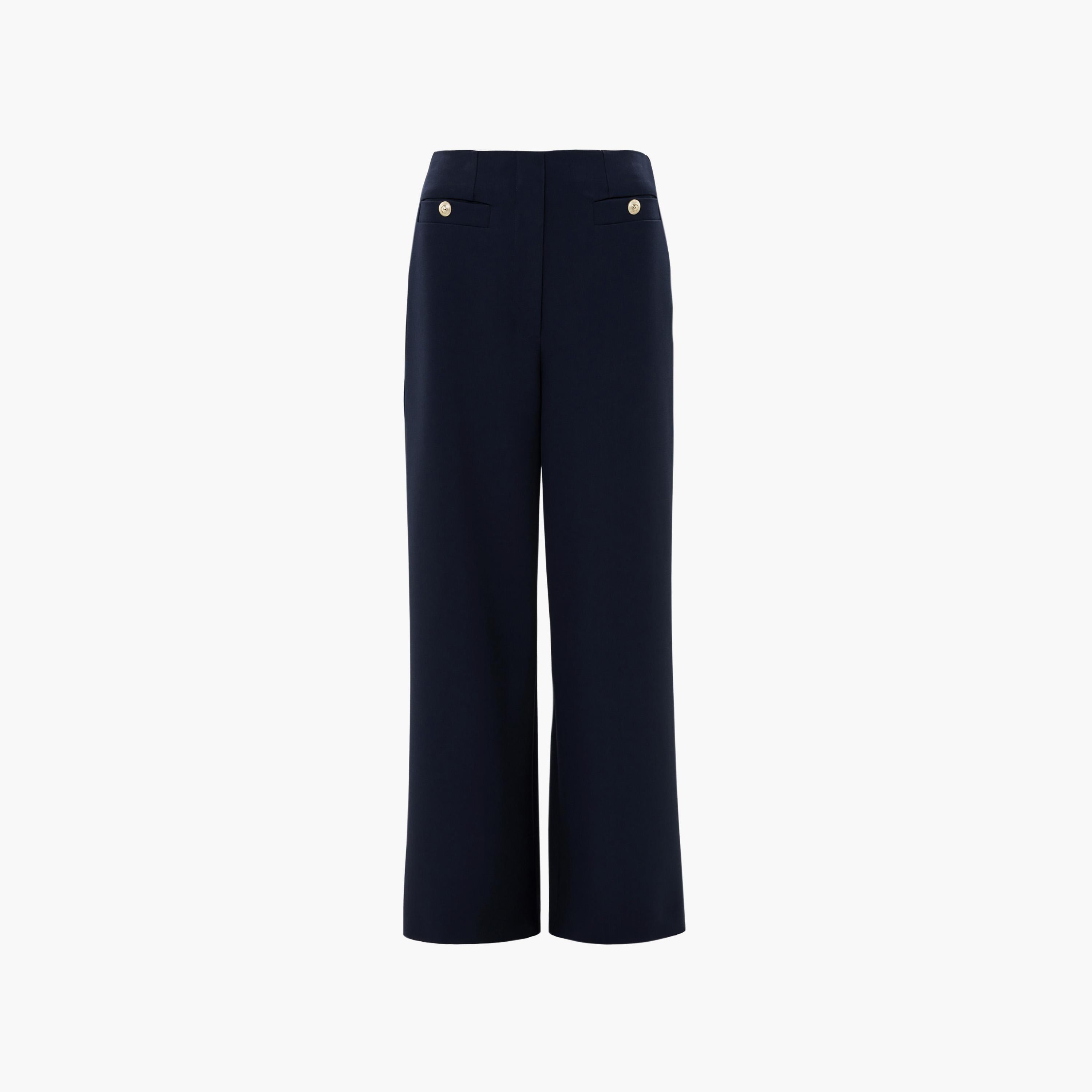 بنطلون أرجل واسعة أزرق داكن للنساء من ليتشي-women-clothing-bottoms-trousers-image-5