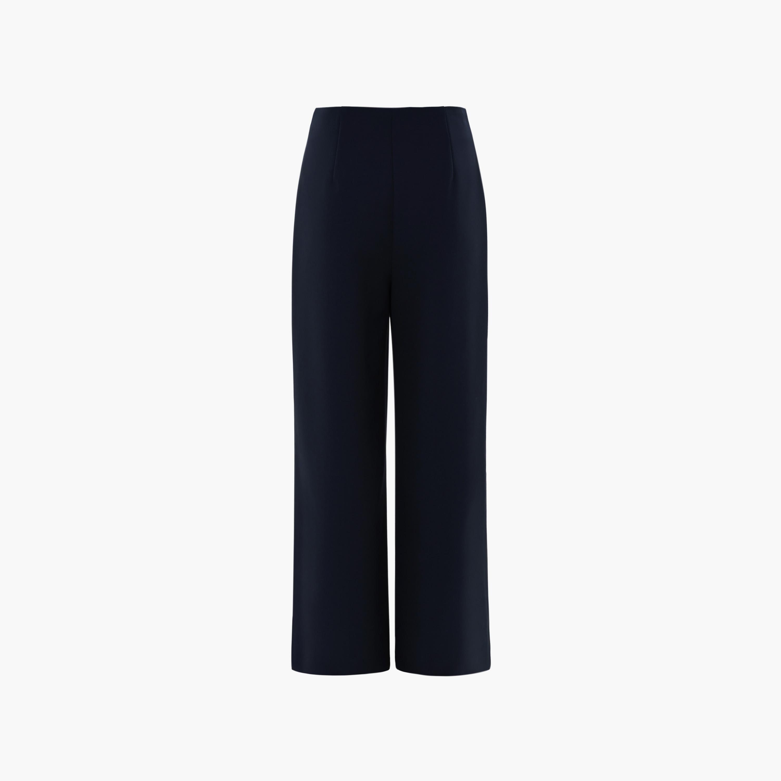 بنطلون أرجل واسعة أزرق داكن للنساء من ليتشي-women-clothing-bottoms-trousers-image-6