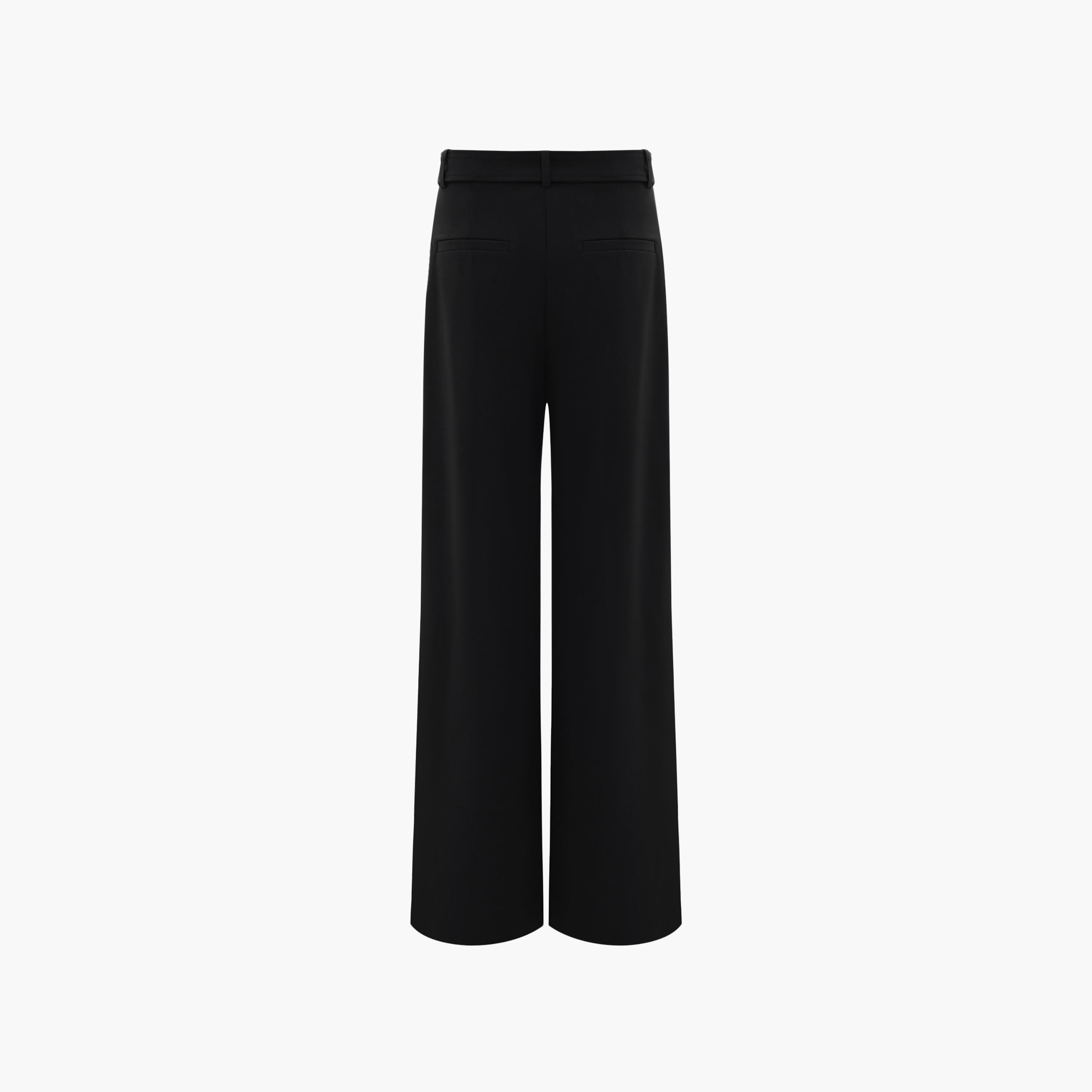 بنطال نسائي بقصة أرجل واسعة باللون الأسود من ليتشي-women-clothing-bottoms-trousers-image-6