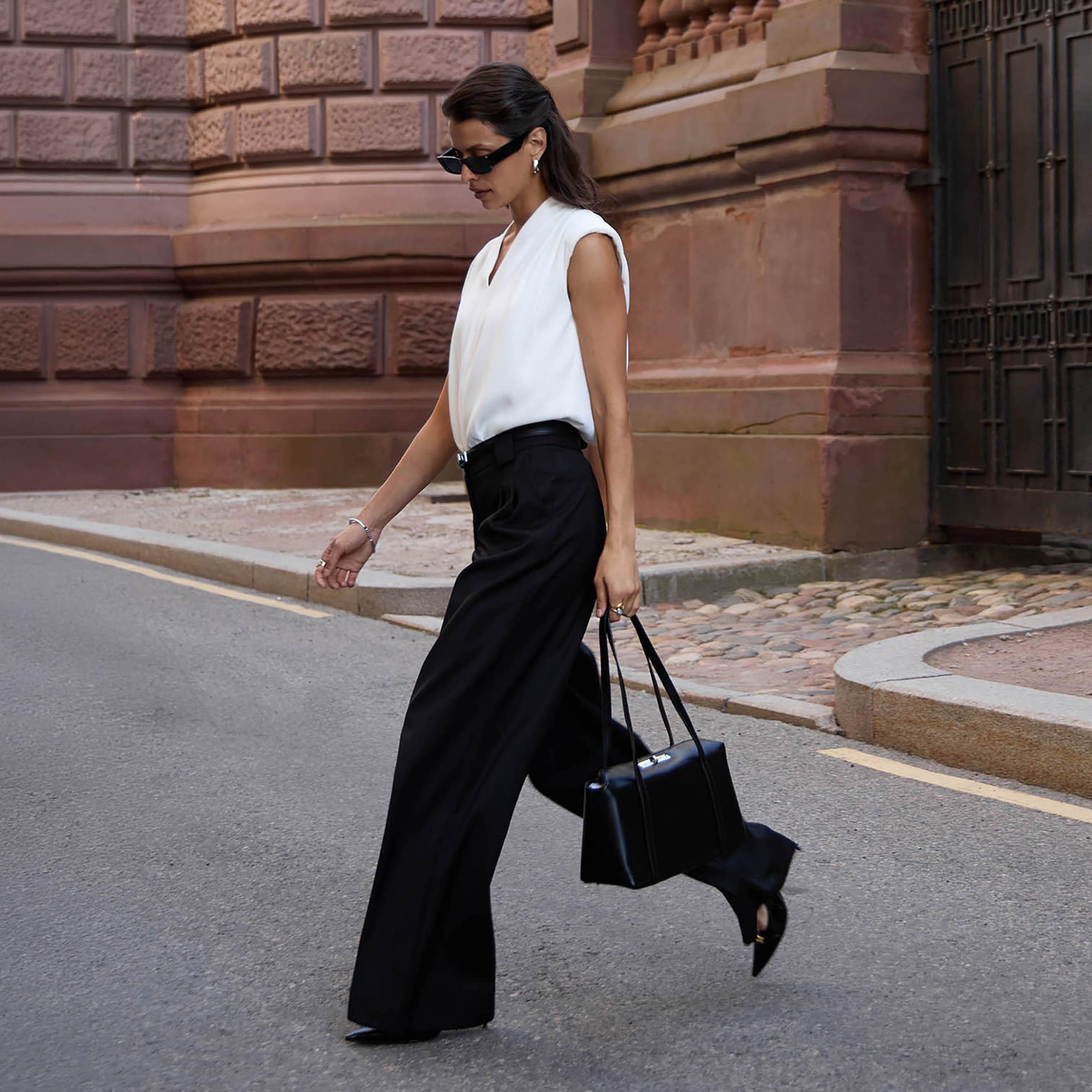 بنطال نسائي بقصة أرجل واسعة من ليتشي-women-clothing-bottoms-trousers-image-2