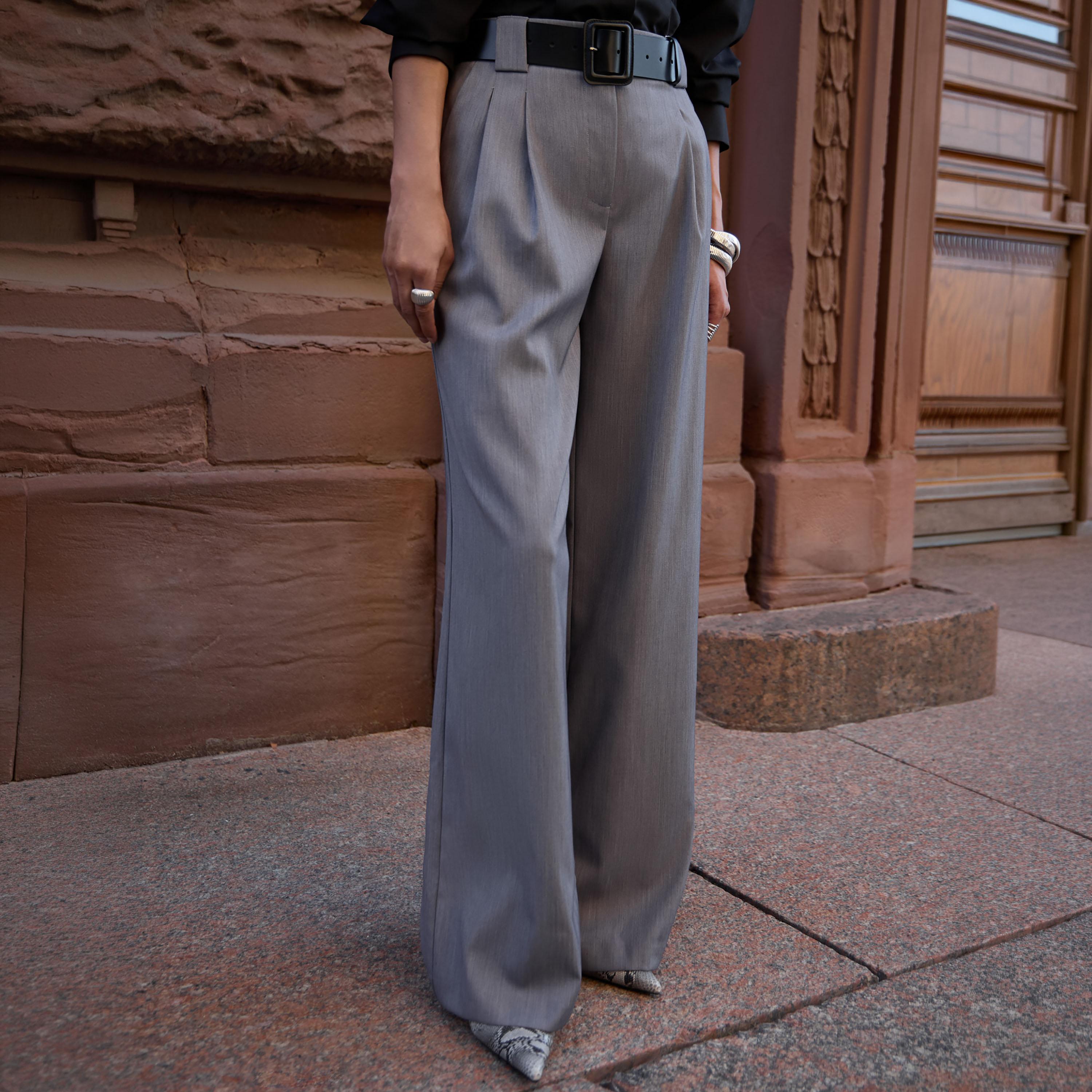 بنطال نسائي بقصة أرجل واسعة من ليتشي-women-clothing-bottoms-trousers-image-4