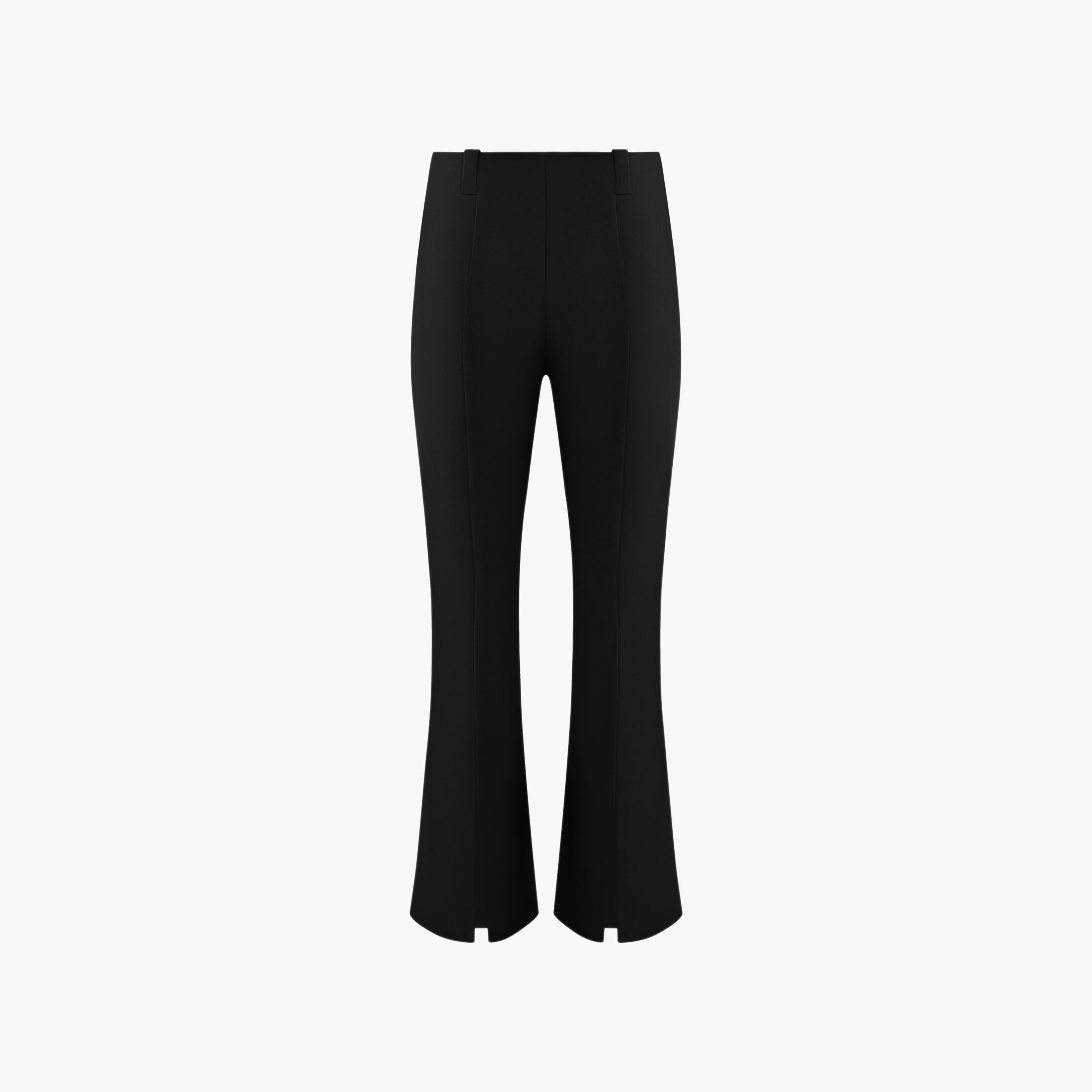 بنطال سهرة نسائي بقصة بوت كات (شارلستون) باللون الأسود من ليتشي-women-clothing-bottoms-trousers-image-5