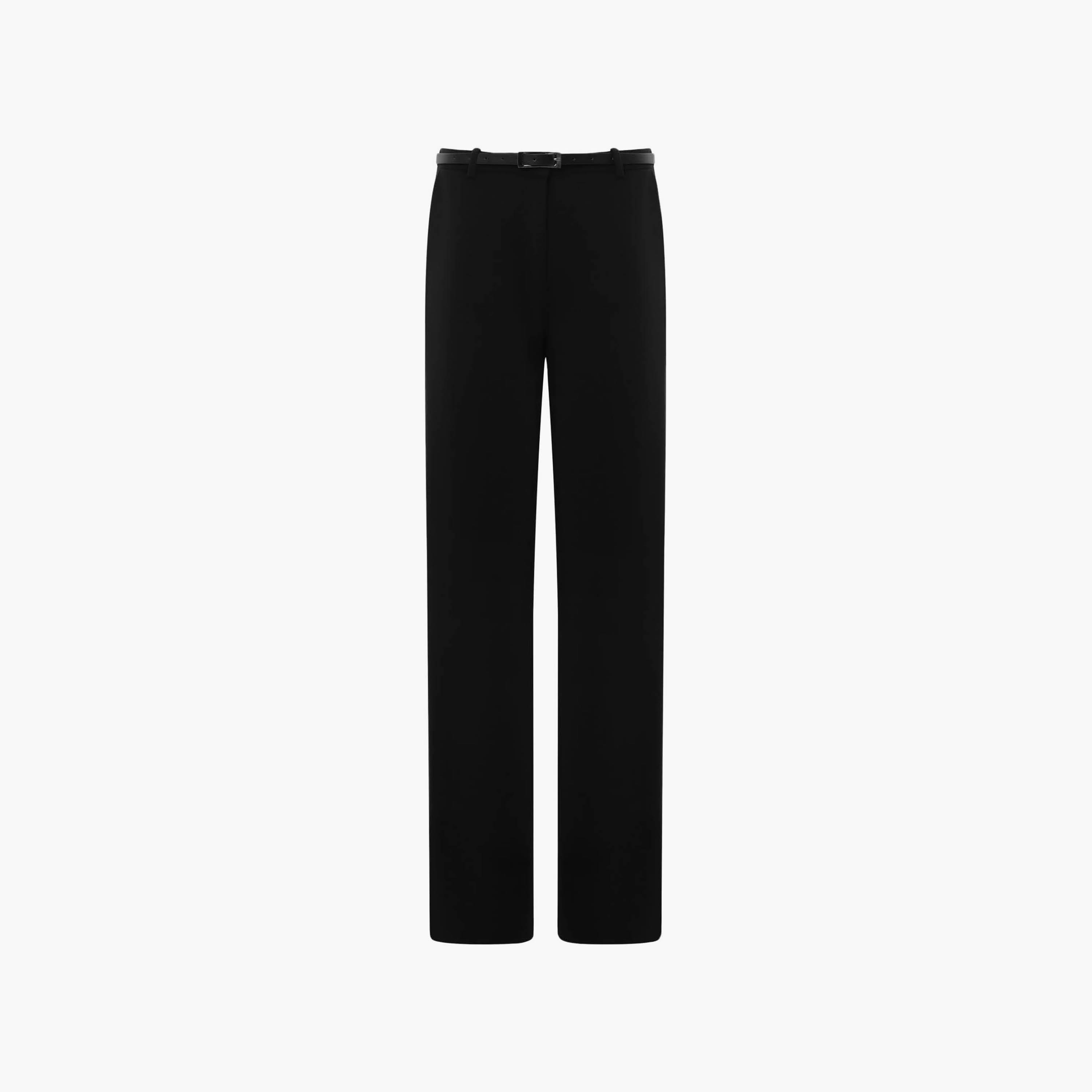 Lichi Black Straight Women's Trousers-women-clothing-bottoms-trousers-image-5