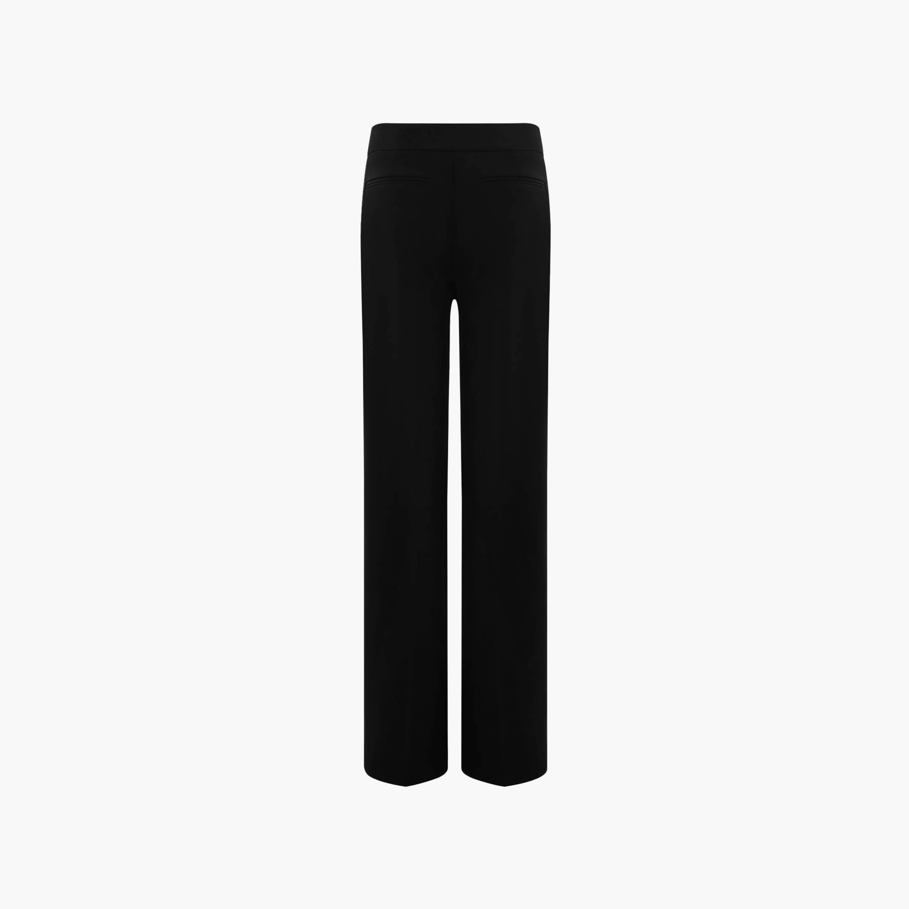 بنطلون مستقيم أسود للنساء من ليتشي-women-clothing-bottoms-trousers-image-6