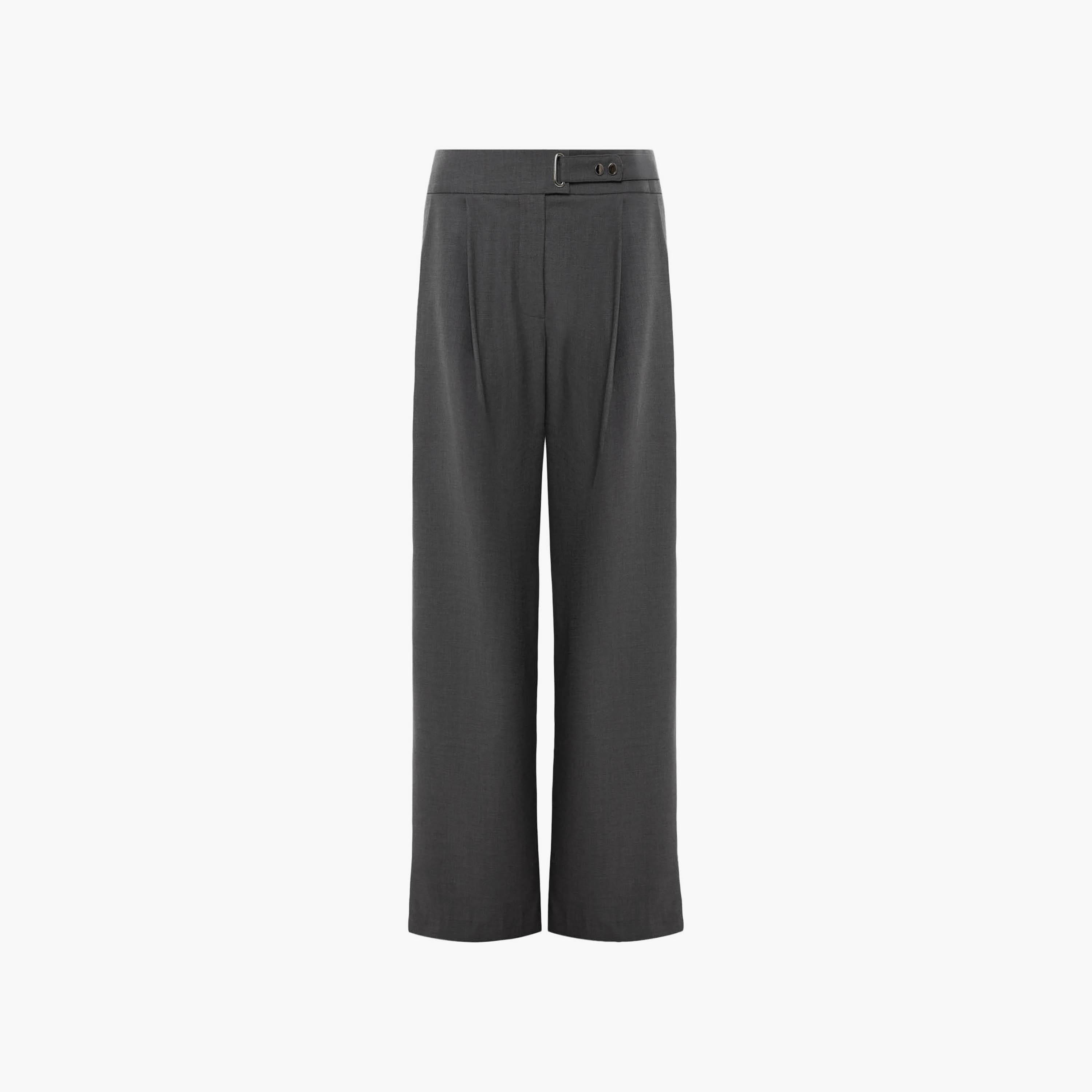 بنطال نسائي بقصة أرجل واسعة من ليتشي-women-clothing-bottoms-trousers-image-1