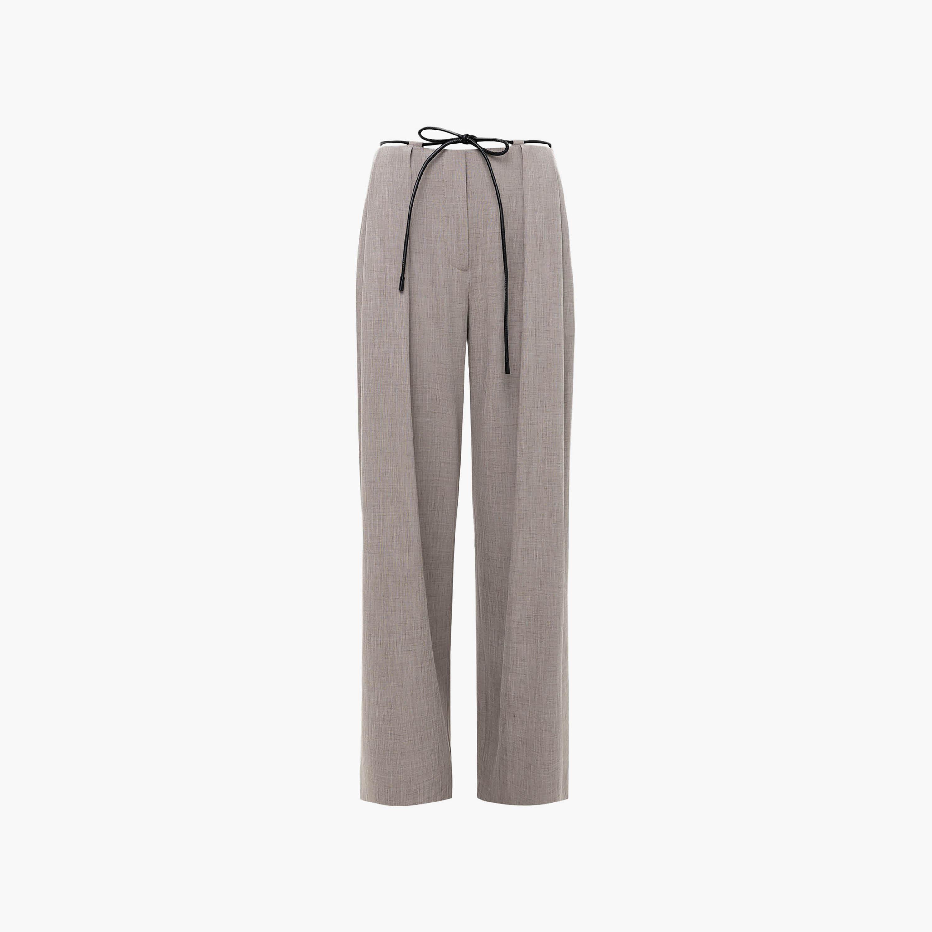 بنطال نسائي بقصة أرجل واسعة من ليتشي-women-clothing-bottoms-trousers-image-5