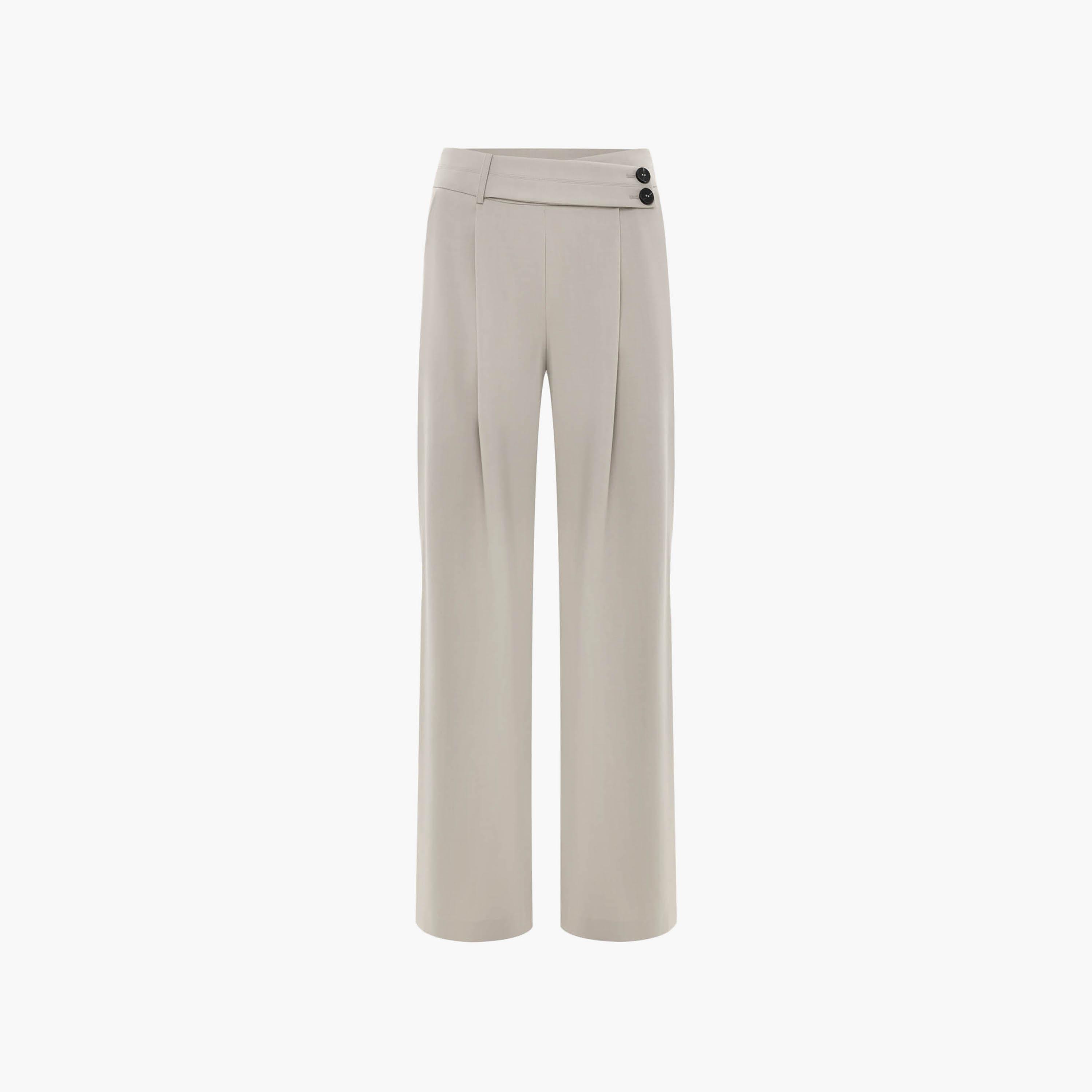 بنطال نسائي بقصة أرجل واسعة من ليتشي-women-clothing-bottoms-trousers-image-4