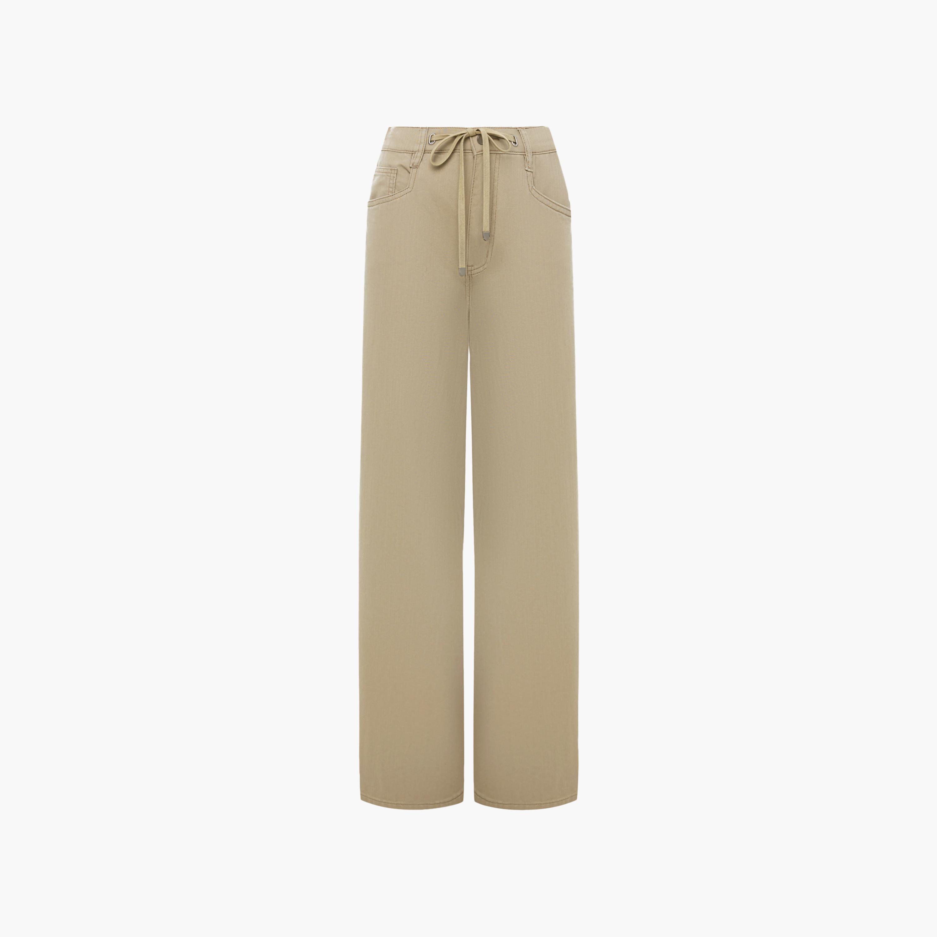 بنطال نسائي بقصة أرجل واسعة من ليتشي-women-clothing-bottoms-trousers-image-5