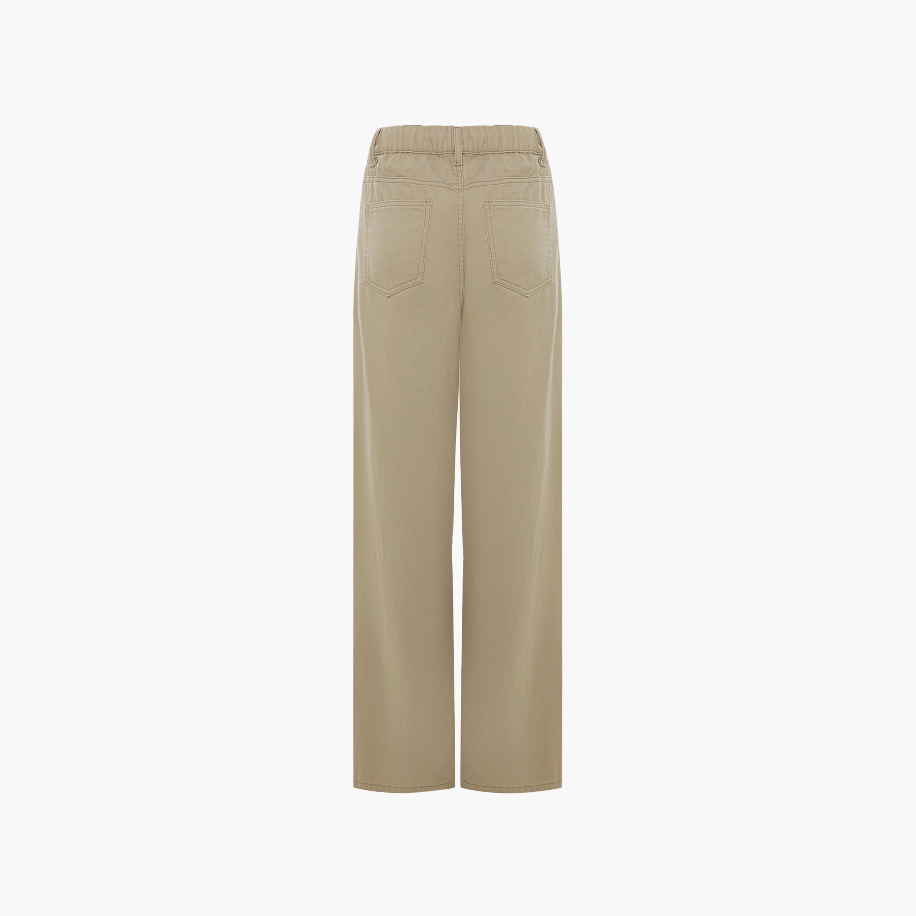 بنطال نسائي بقصة أرجل واسعة من ليتشي-women-clothing-bottoms-trousers-image-6