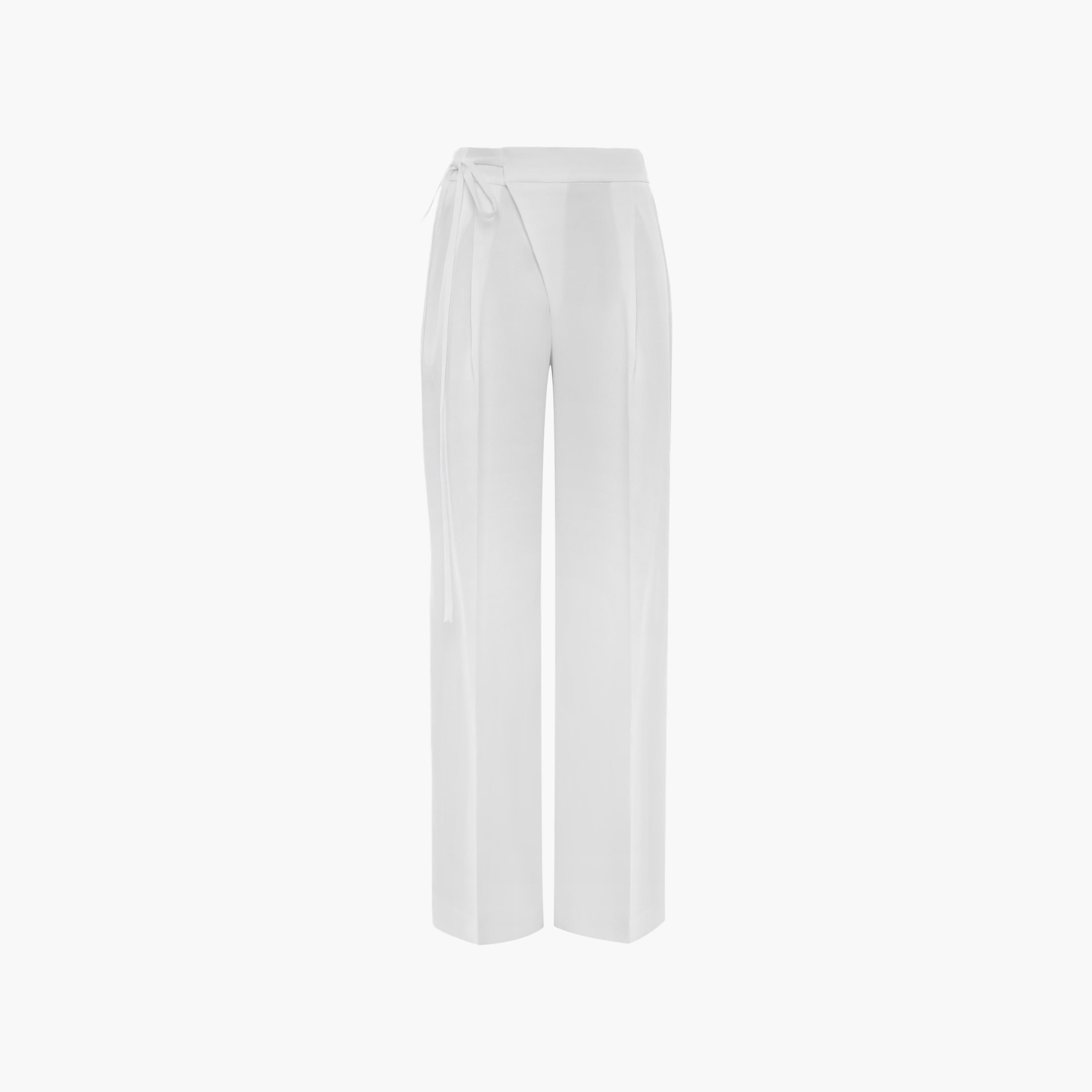 Lichi White Wide Leg Women's Trousers-women-clothing-bottoms-trousers-image-5