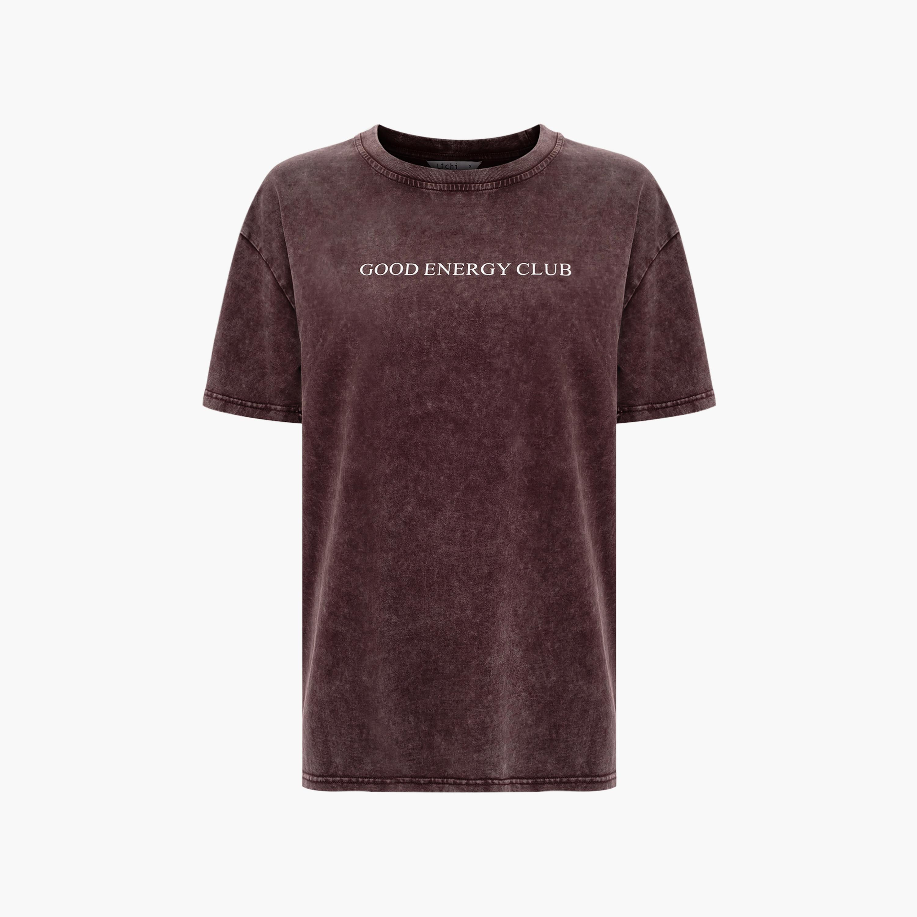 تيشيرت قطن مغسول (فينتاج) أحمر للنساء من ليتشي-women-clothing-tshirts-image-5